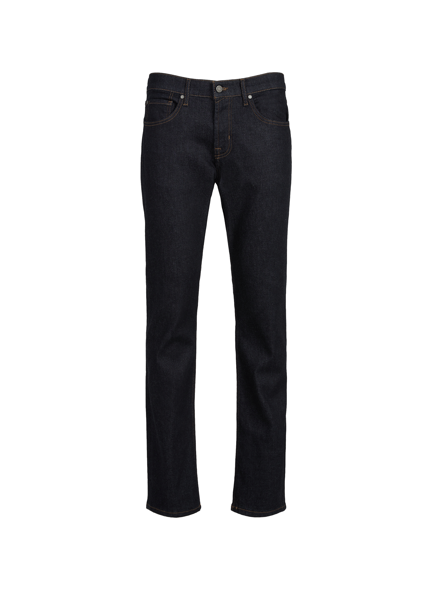 Straight-cut cotton-blend jeans 7 FOR ALL MANKIND Blue