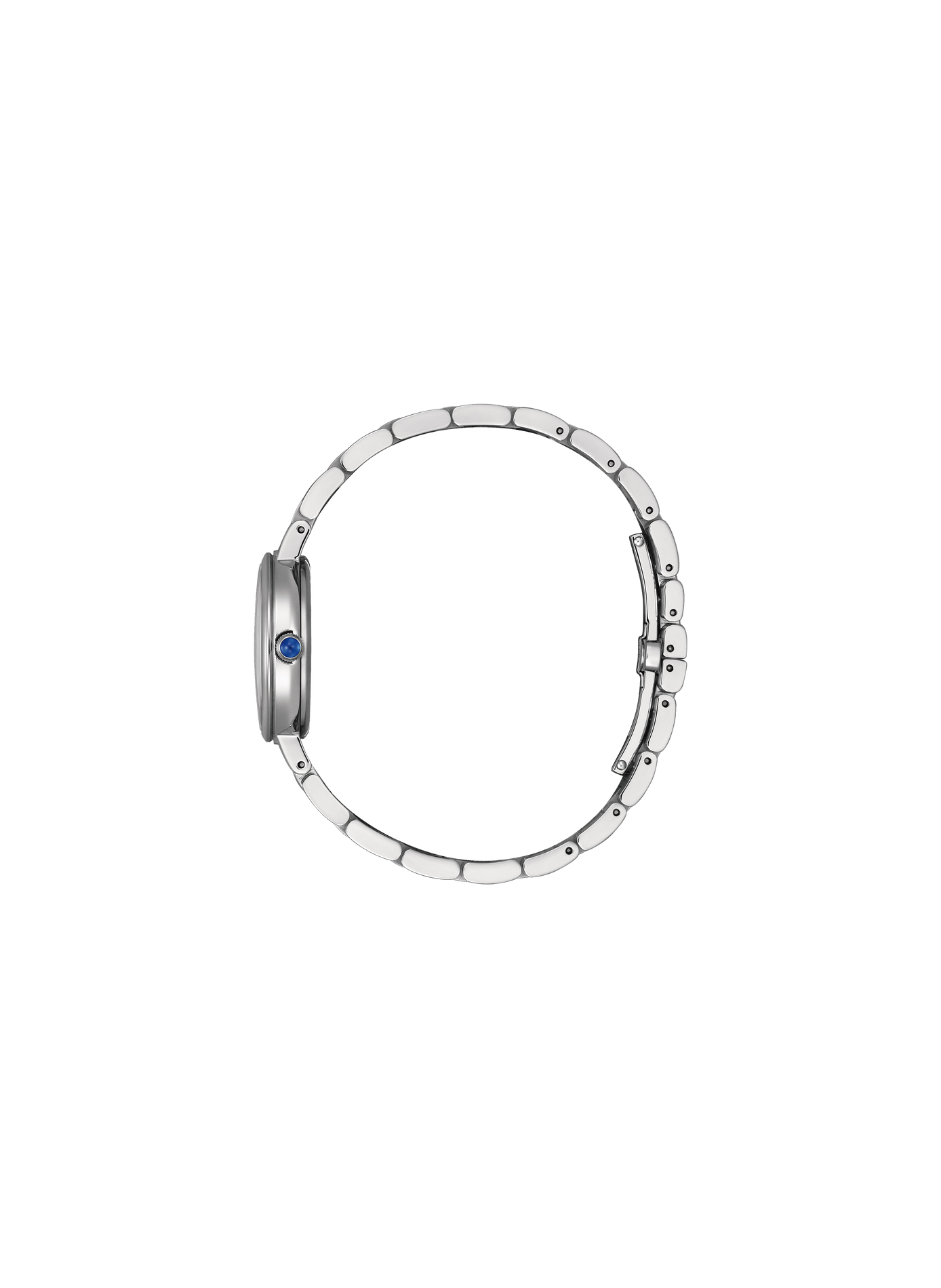 Montre quartz solaire Round en acier inoxydable CITIZEN Blanc