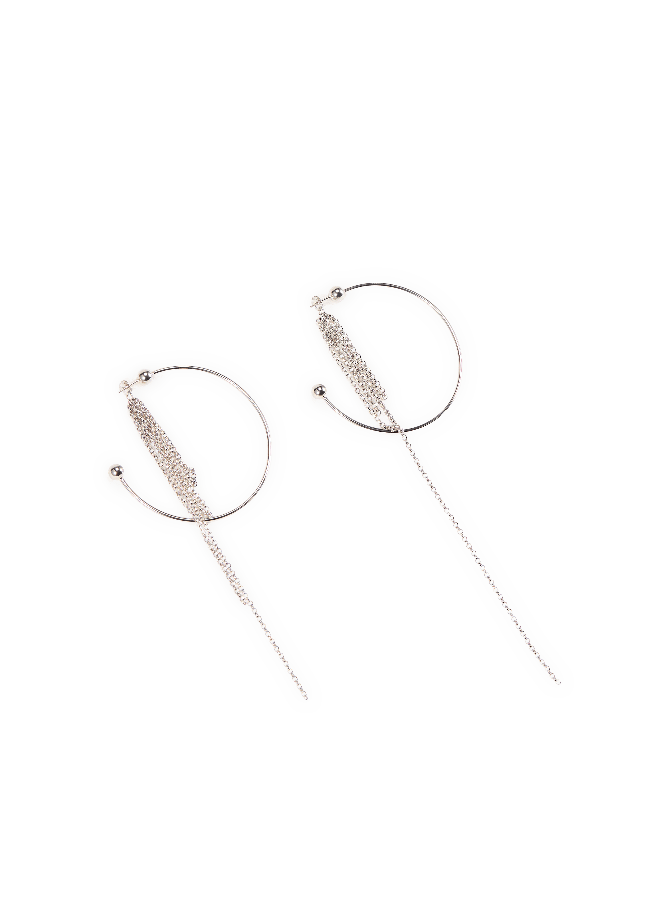 Créoles Sienna en laiton JUSTINE CLENQUET Argent