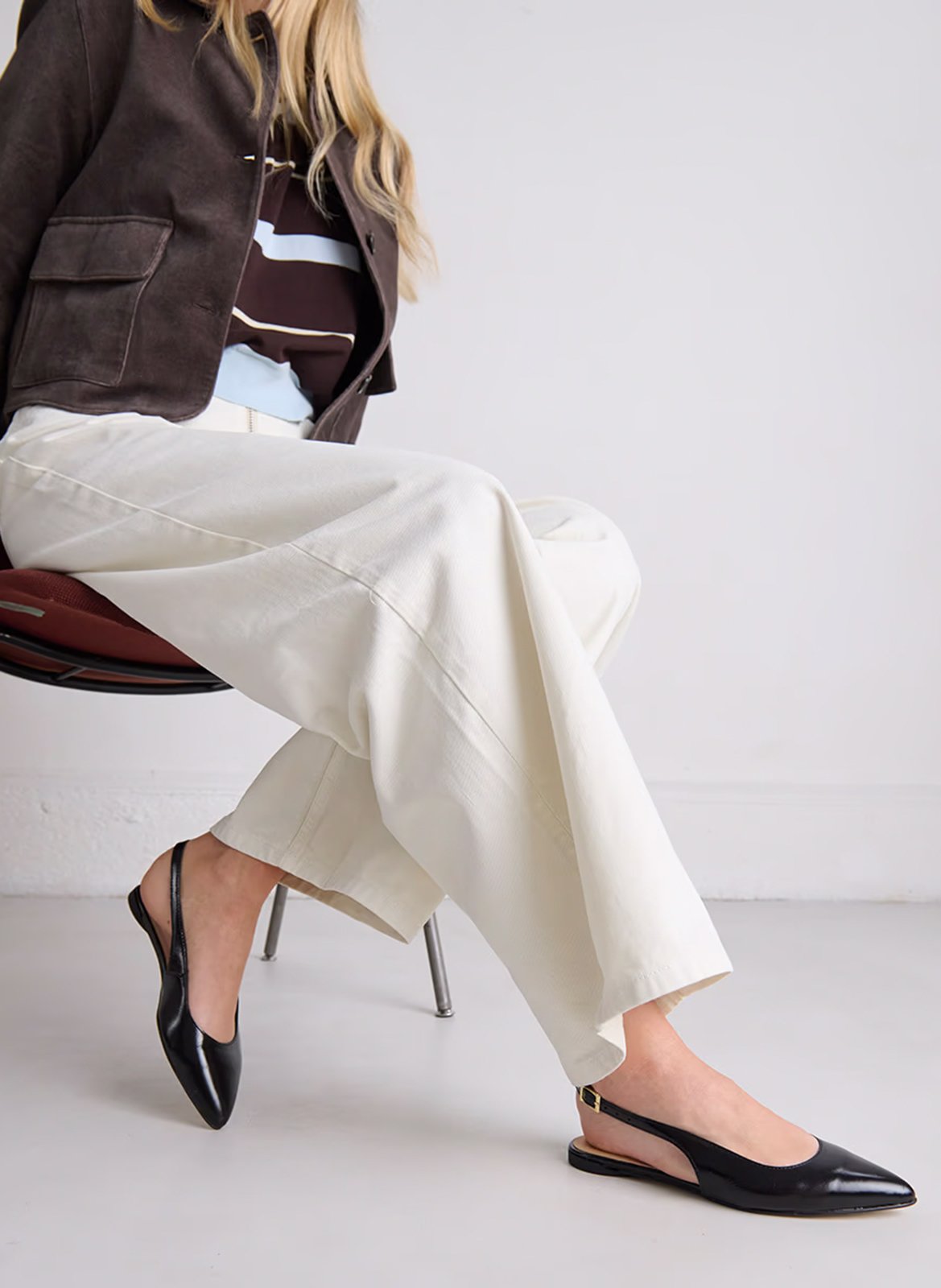 Ballerines en cuir noa JONAK Noir