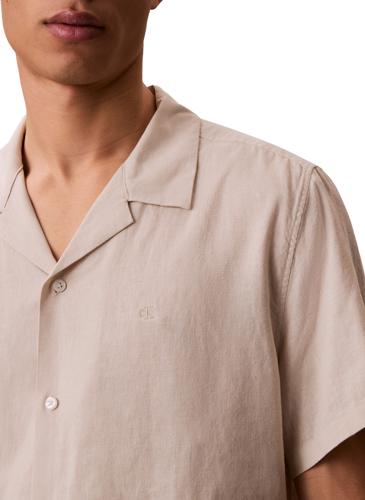 Short-sleeved shirt CALVIN KLEIN Beige