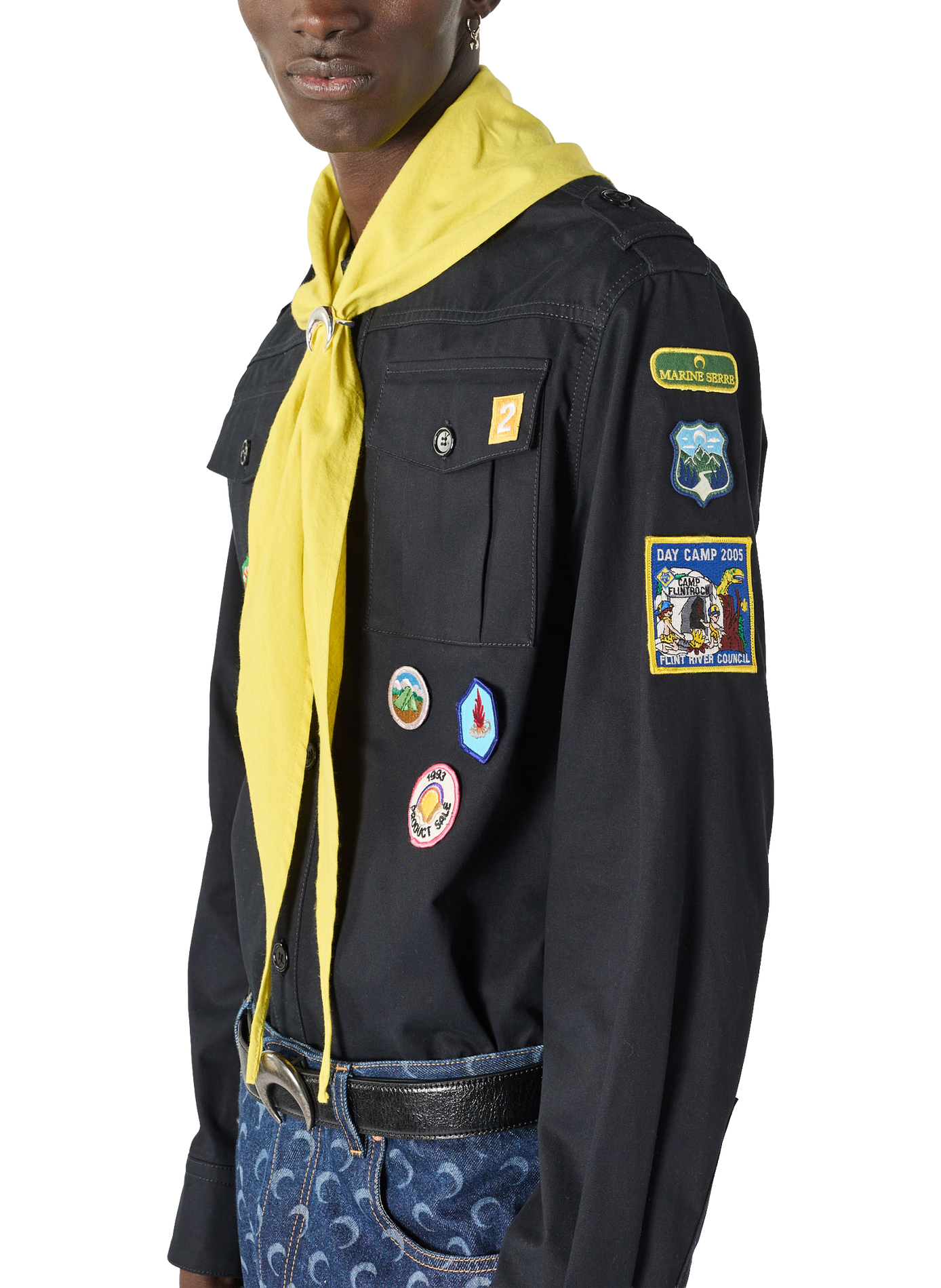 Chemise workwear scout MARINE SERRE Bleu