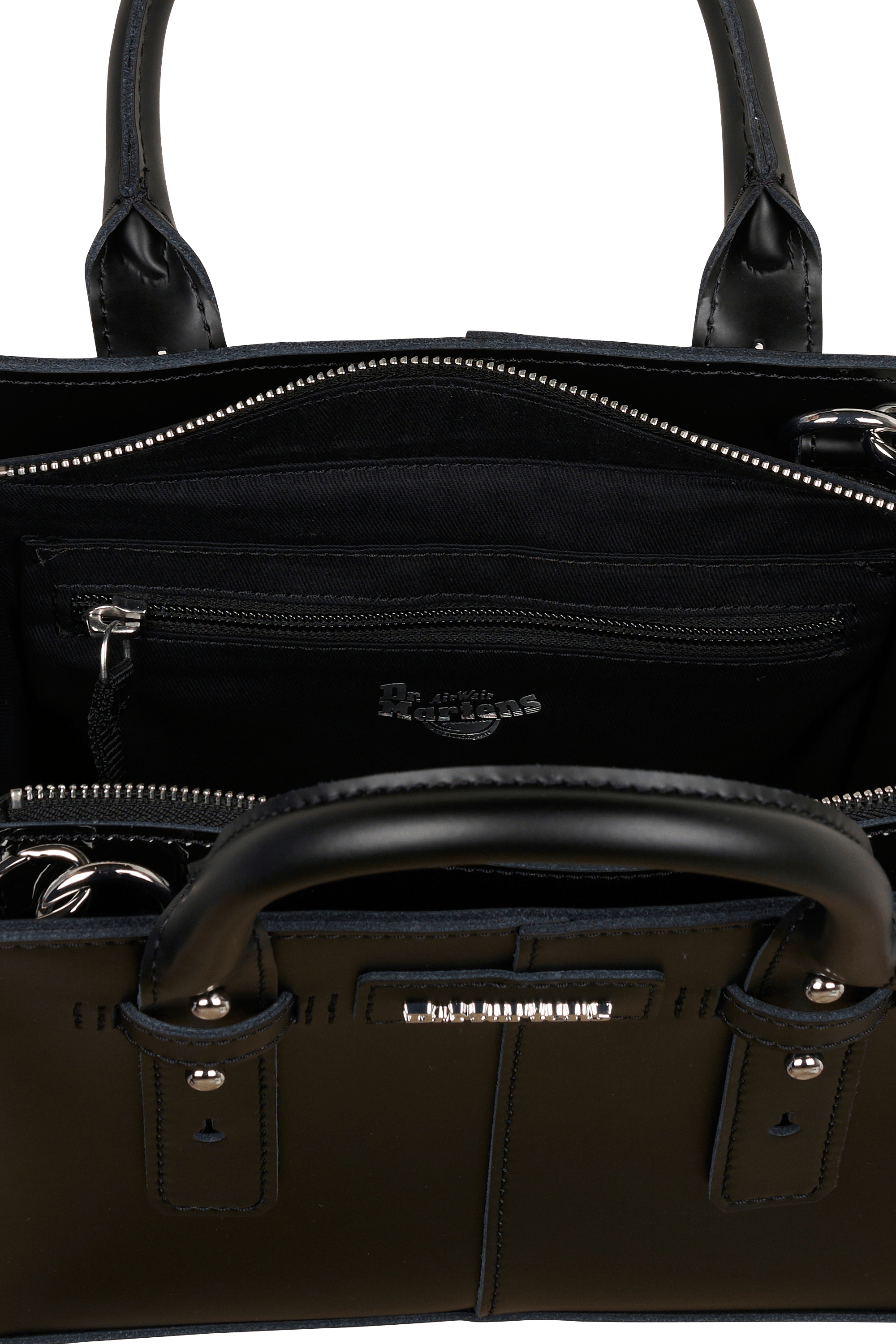 Sac bandoulière en cuir DR. MARTENS Noir