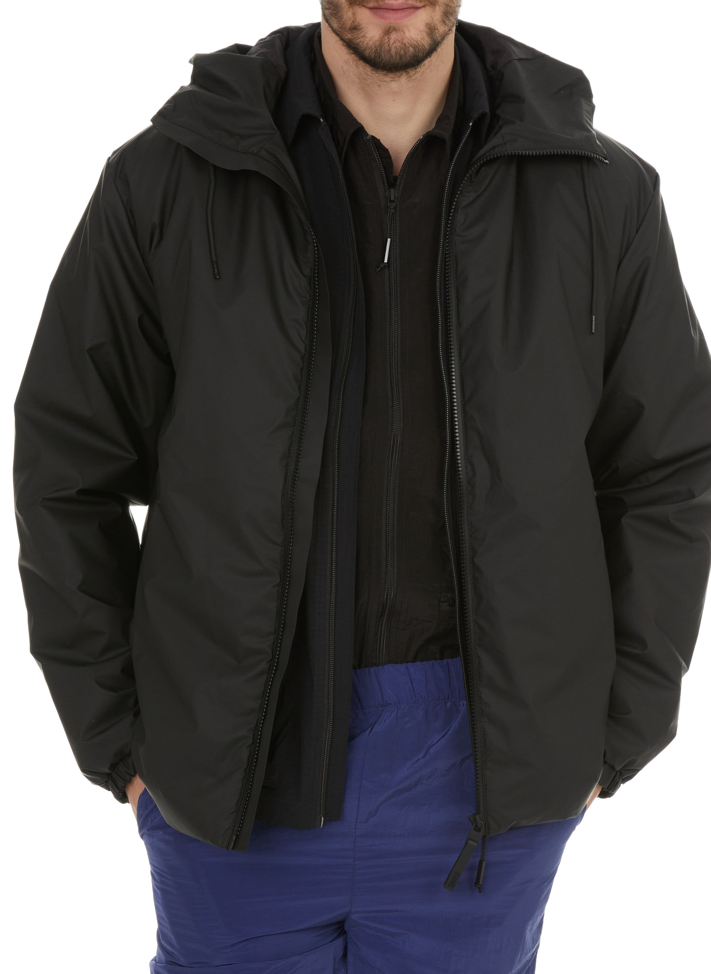 Parka cerata RAINS Nero