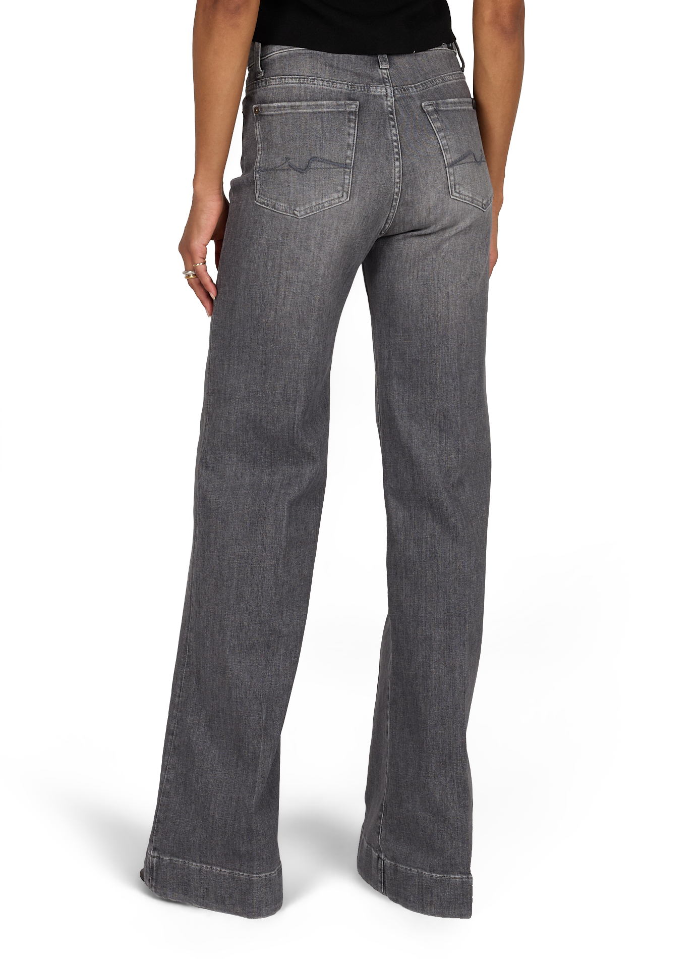 Mixed cotton Dojo jeans 7 FOR ALL MANKIND Grey