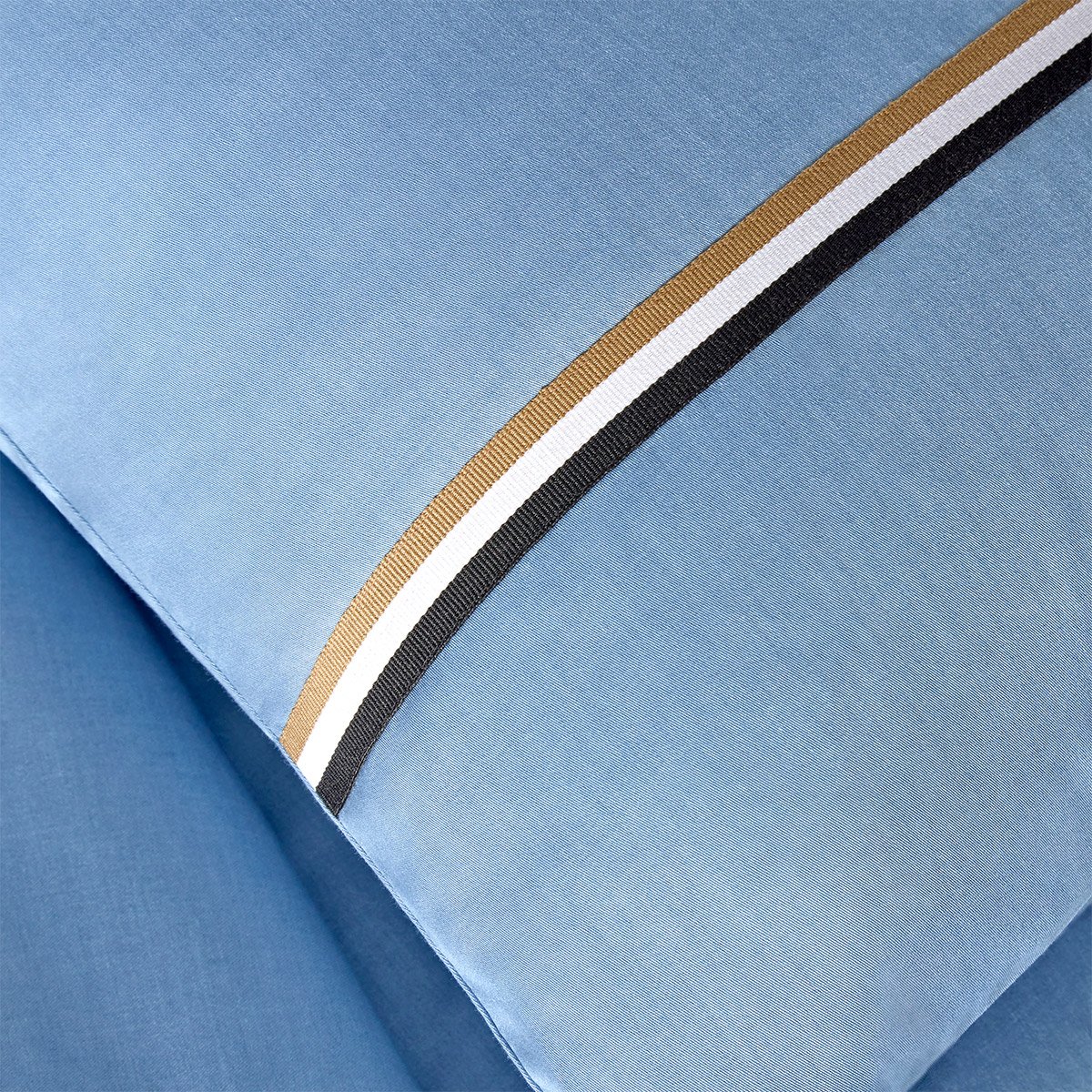 Housse de couette en satin de coton, b linea BOSS HOME Bleu