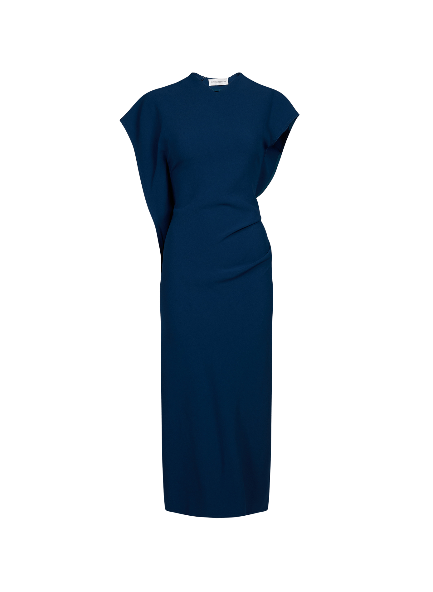 Lange jurk Victoria met plooien VICTORIA BECKHAM Blauw