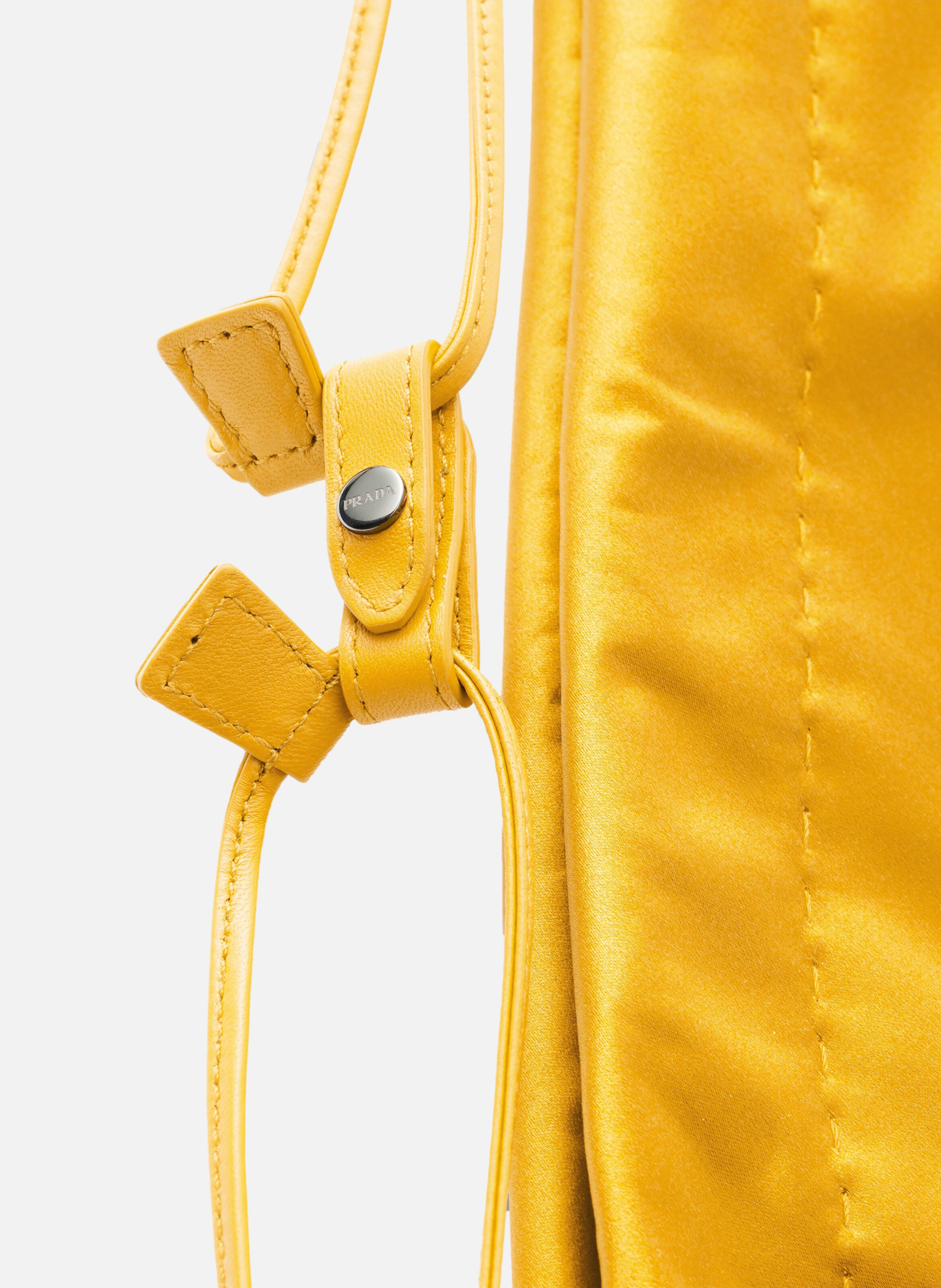 Pochette prada wish en duchesse de soie PRADA Jaune