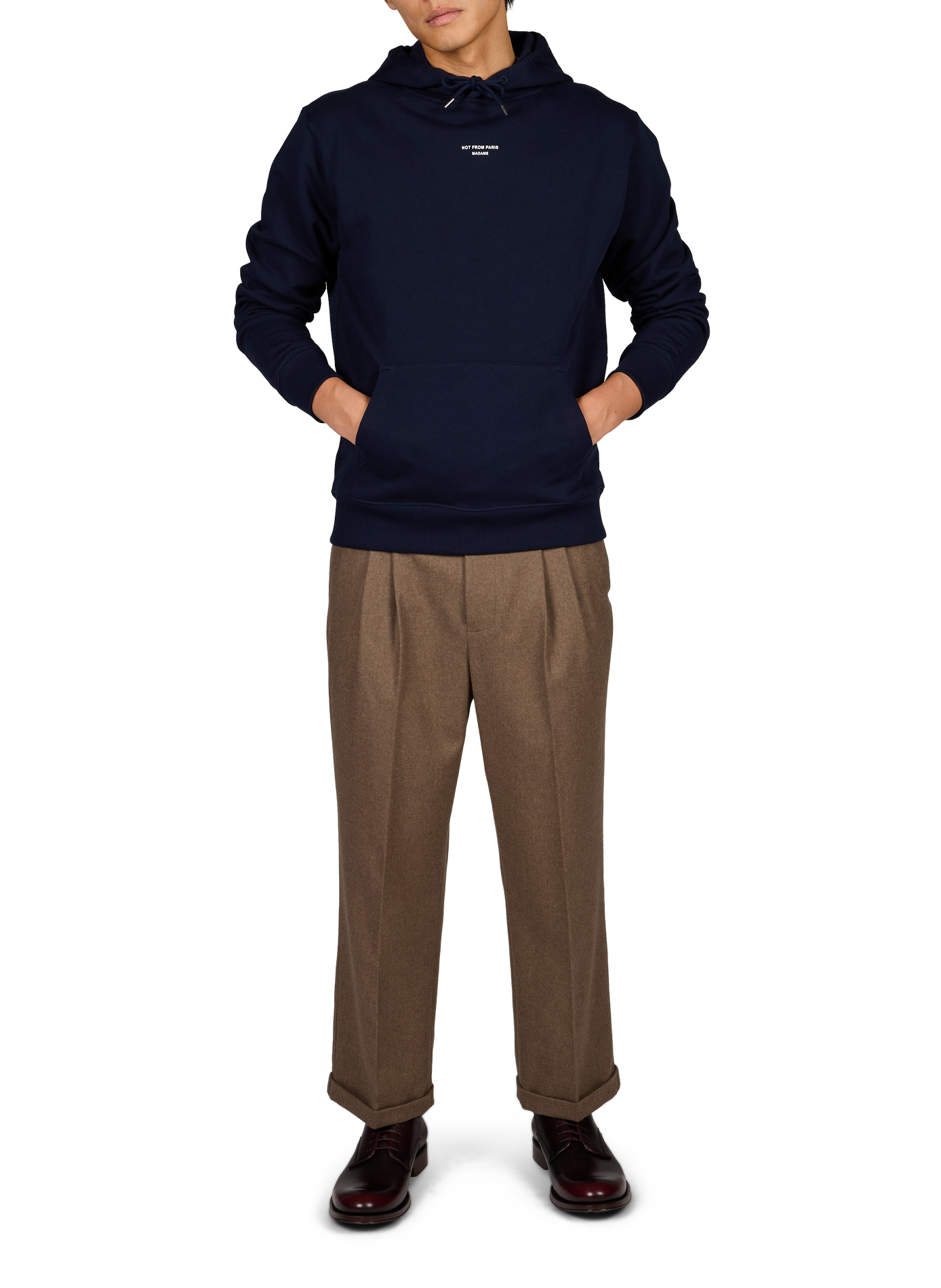 Cotton hoodie DROLE DE MONSIEUR Blue
