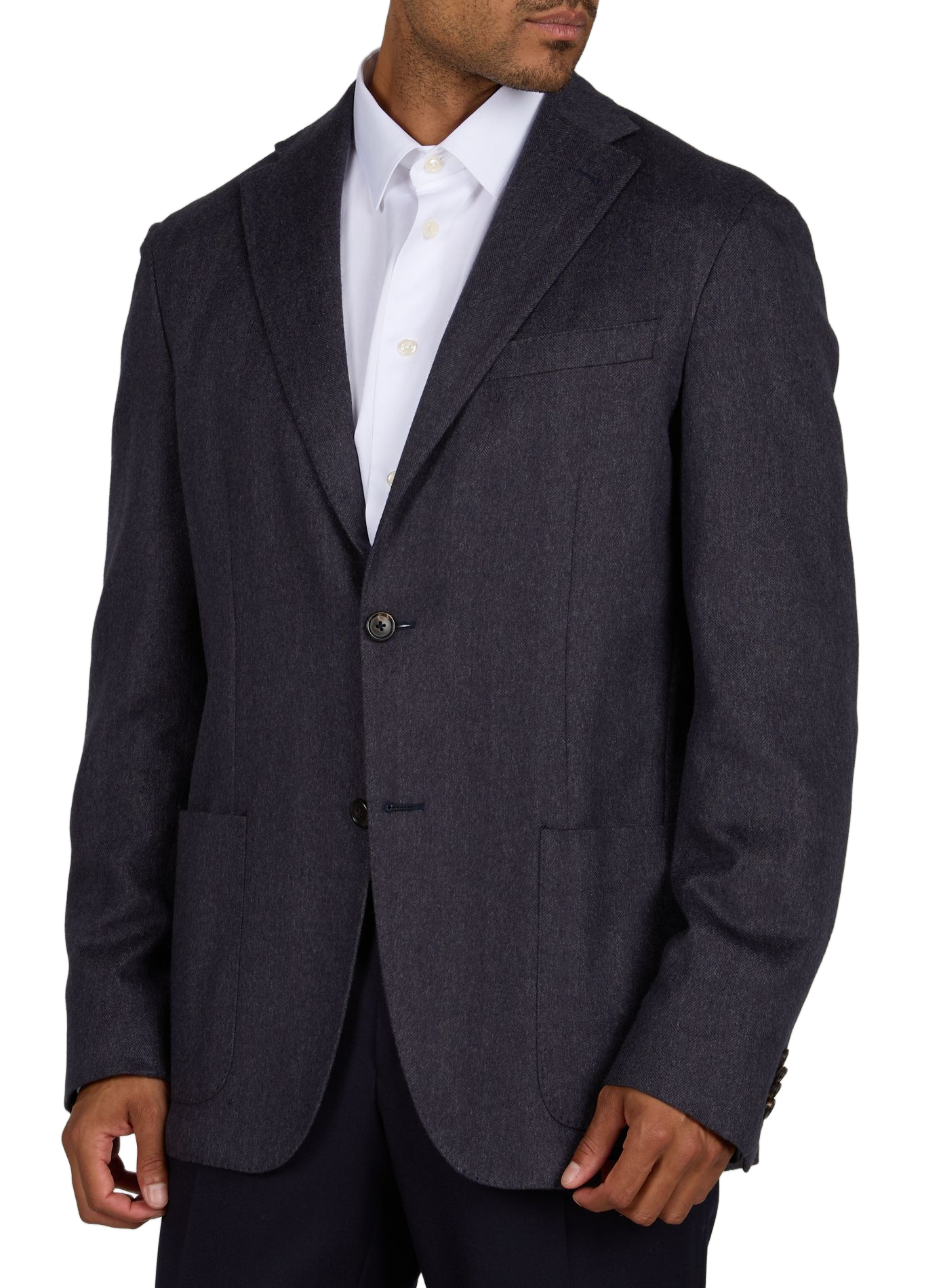 Blazer in gemengde zijde CORNELIANI Blauw