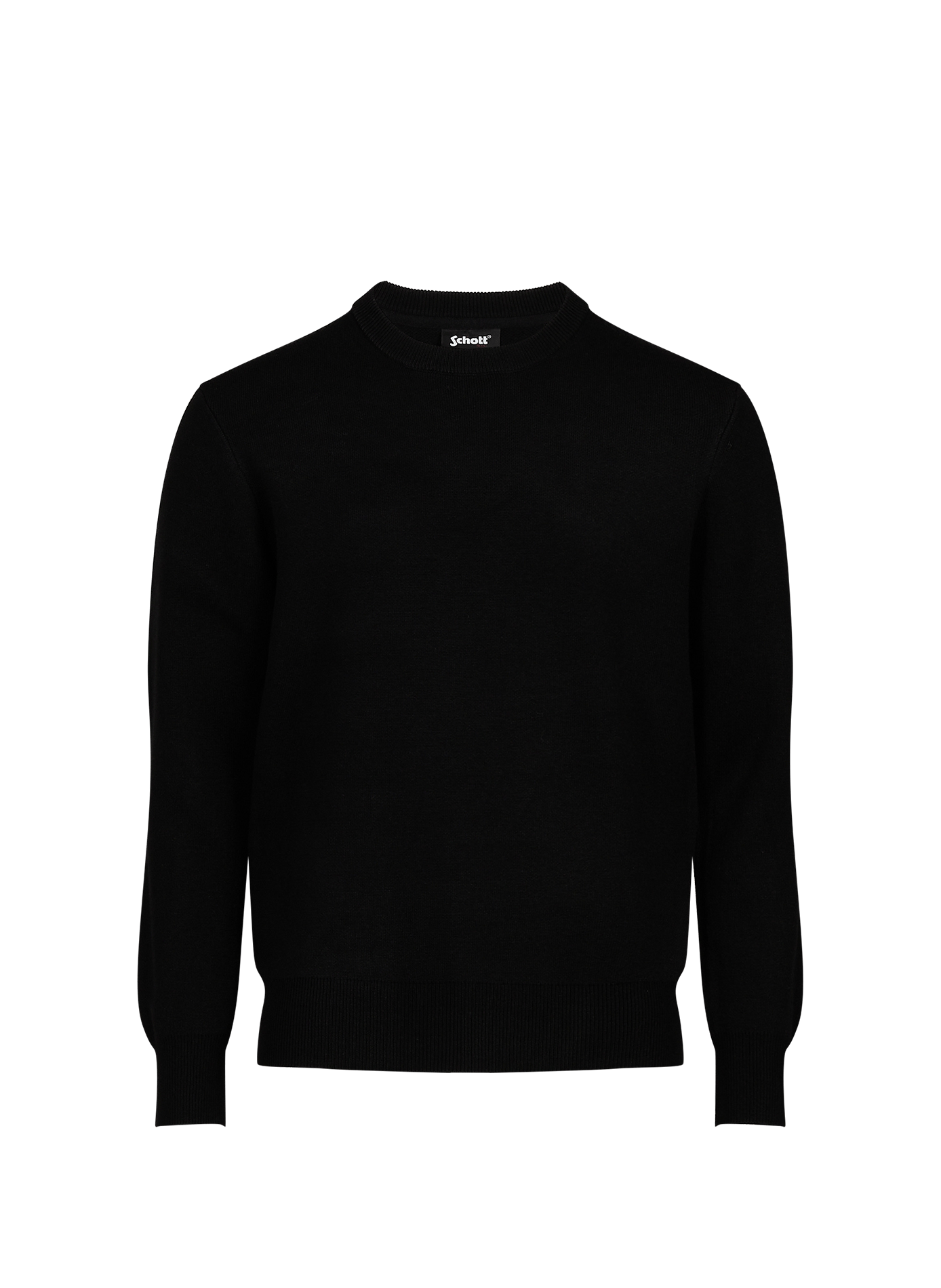 Logo knit jumper  SCHOTT Black