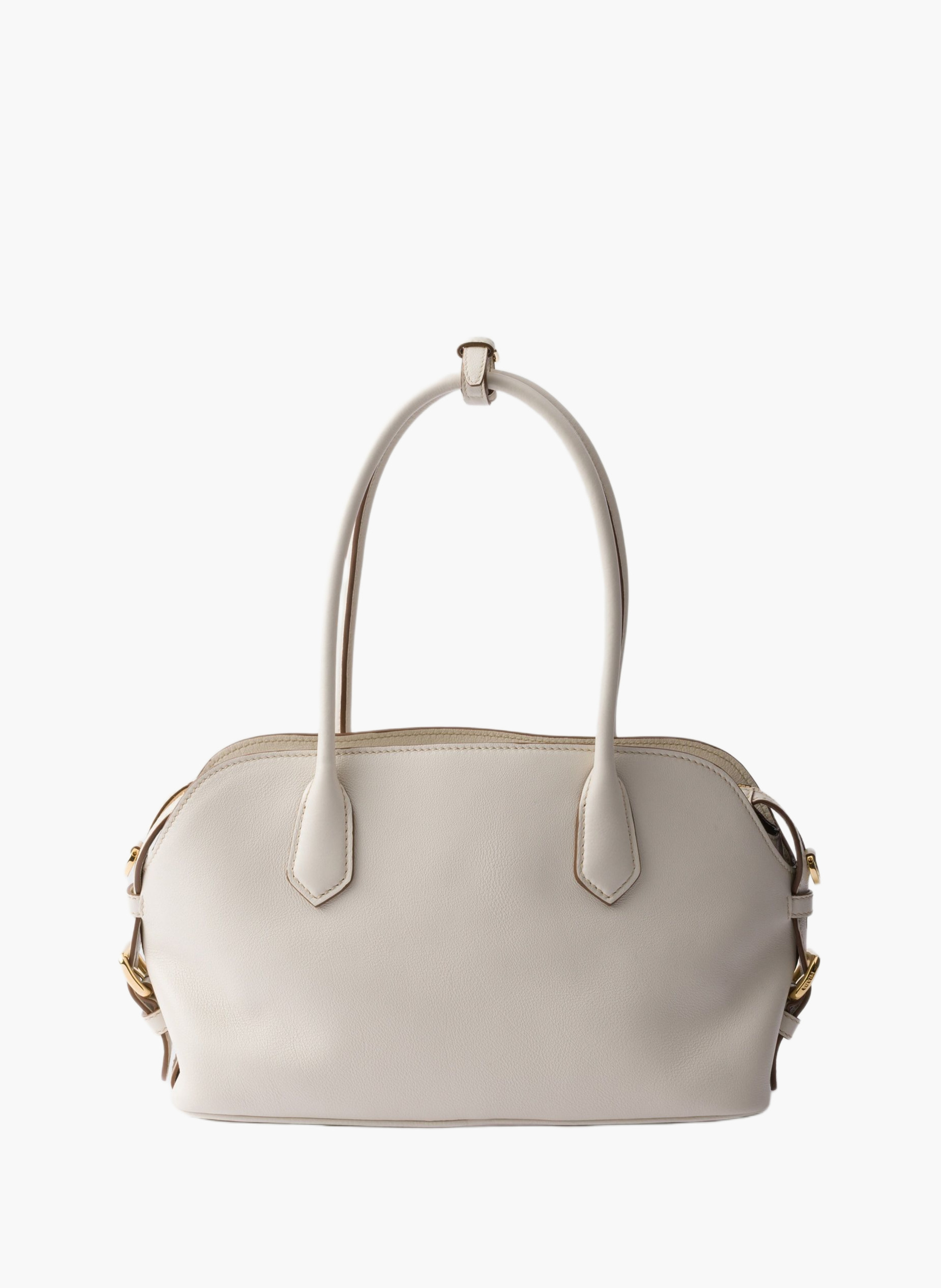 Cabas prada signet en cuir PRADA Beige