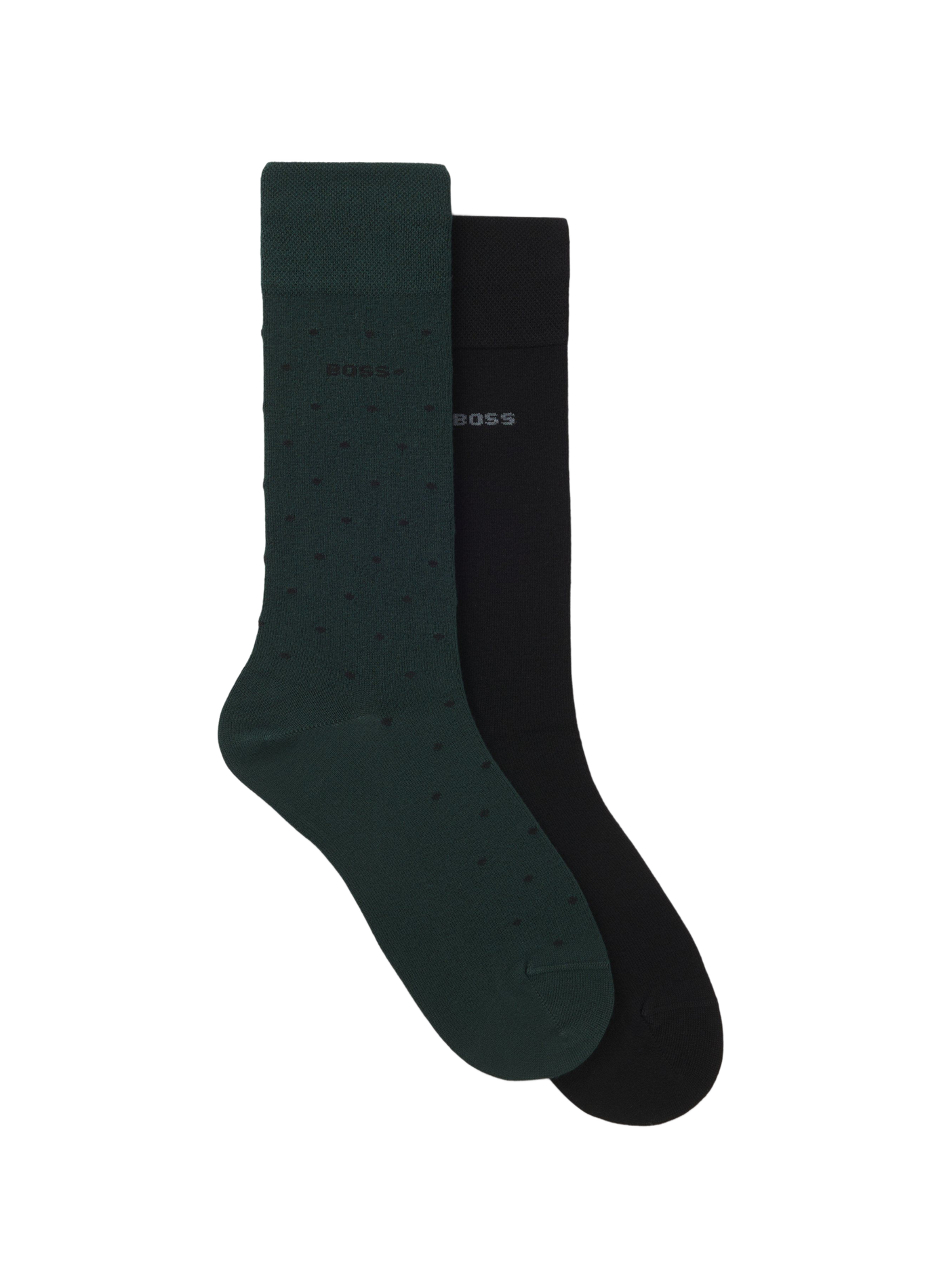 Conjunto de 2 pares de calcetines tobilleros BOSS Verde