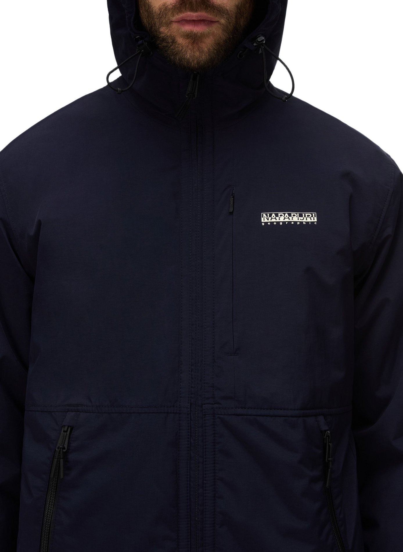 Parka droite unie à capuche NAPAPIJRI Bleu