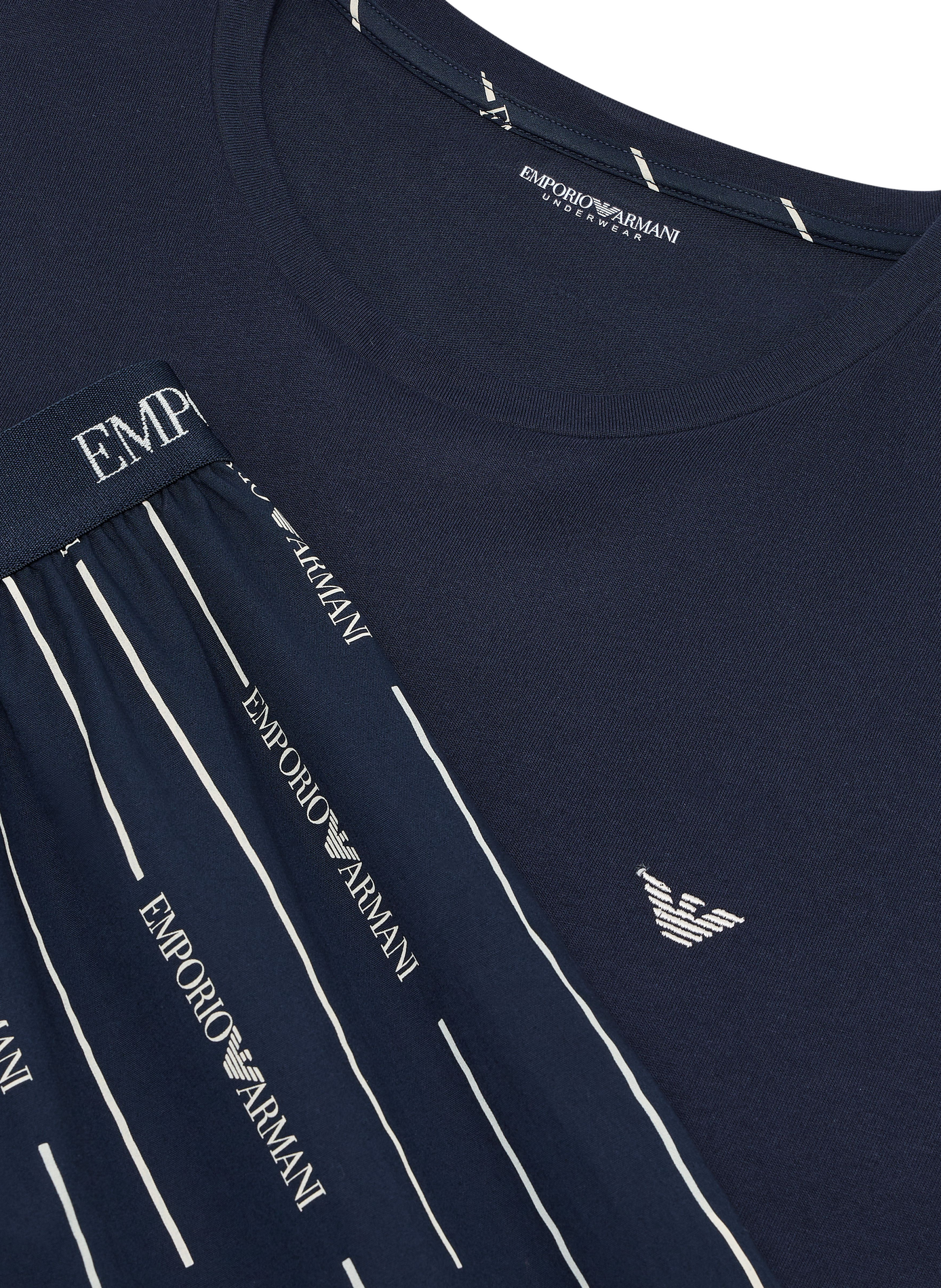 Lange pyjamaset EMPORIO ARMANI Blauw