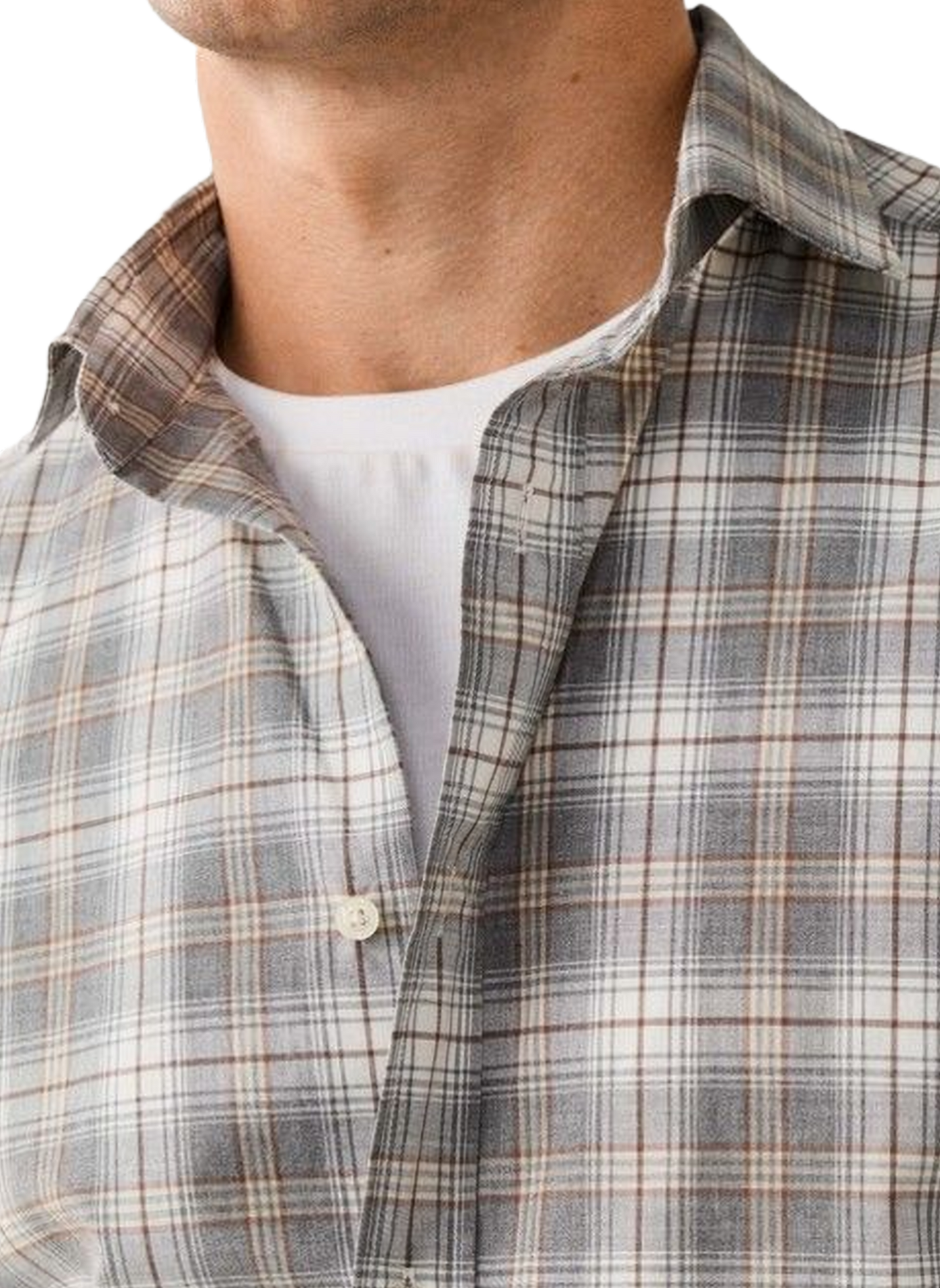 Classic checkered cotton shirt FACONNABLE Brown
