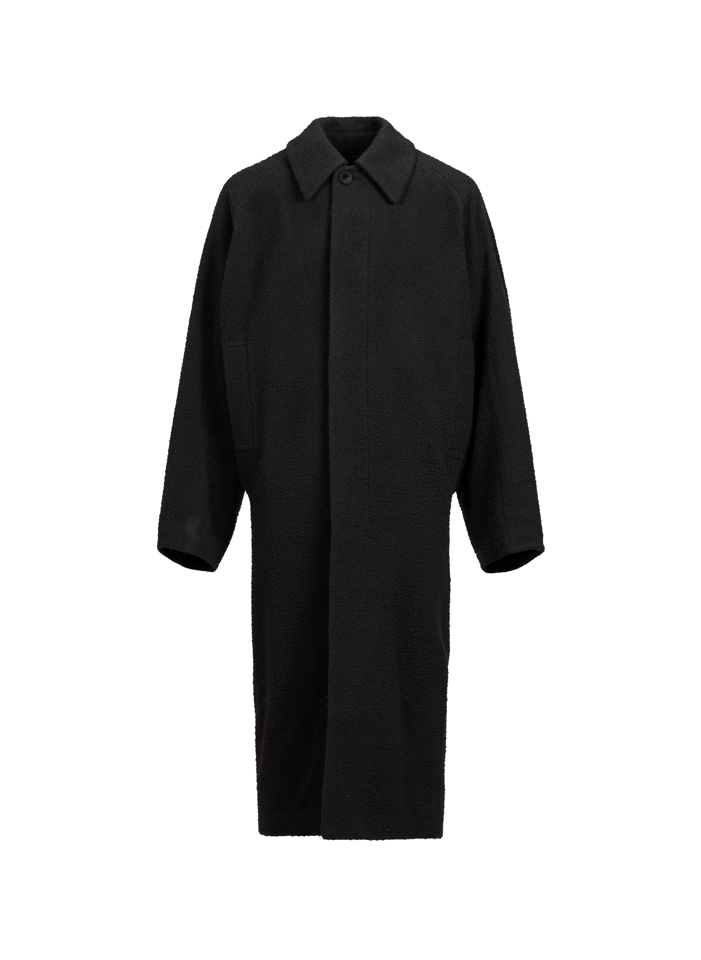 Long classic-collar coat in a wool blend SEAN SUEN Grey
