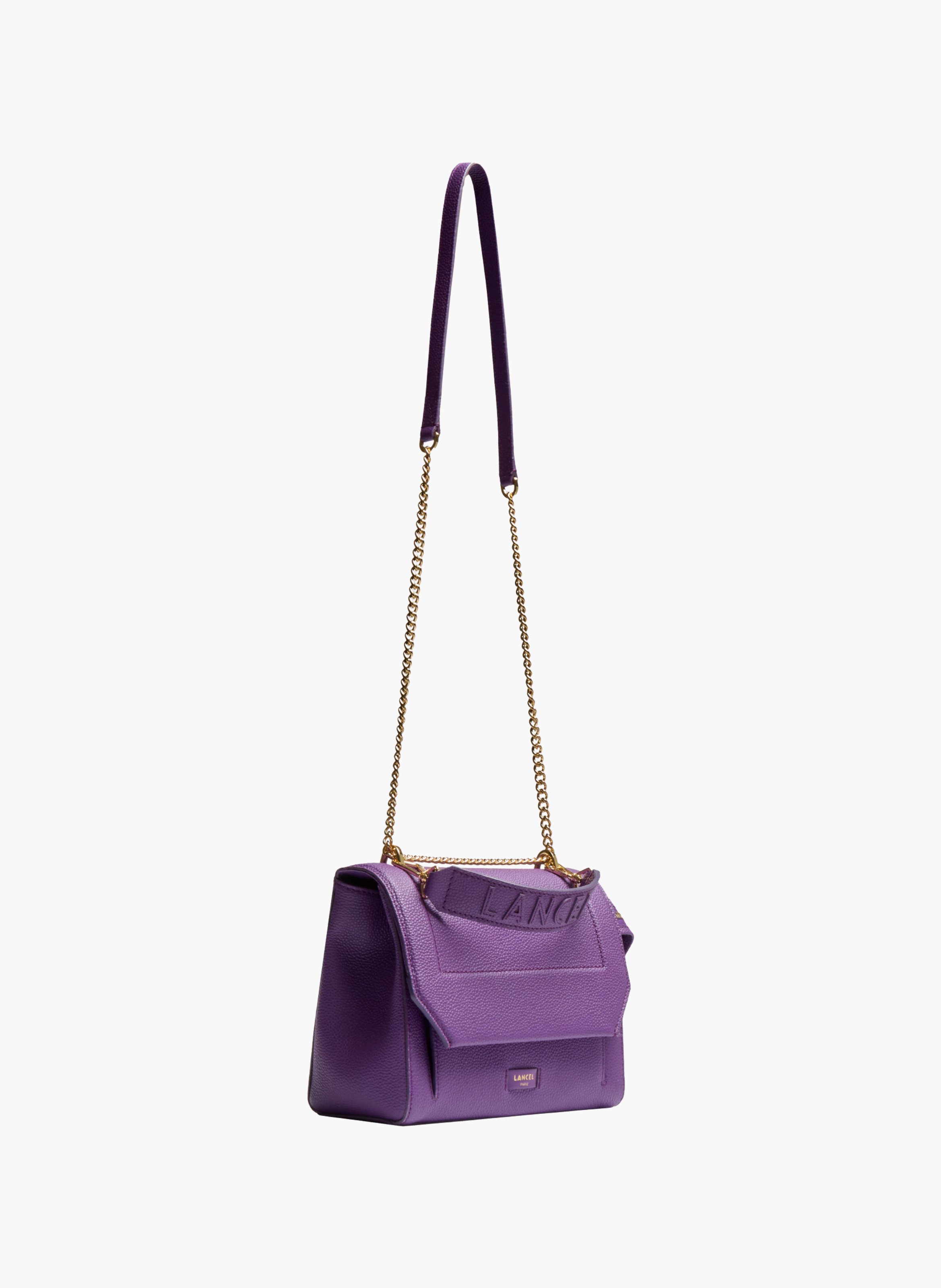 Sac rabat m ninon de lancel en cuir LANCEL Violet