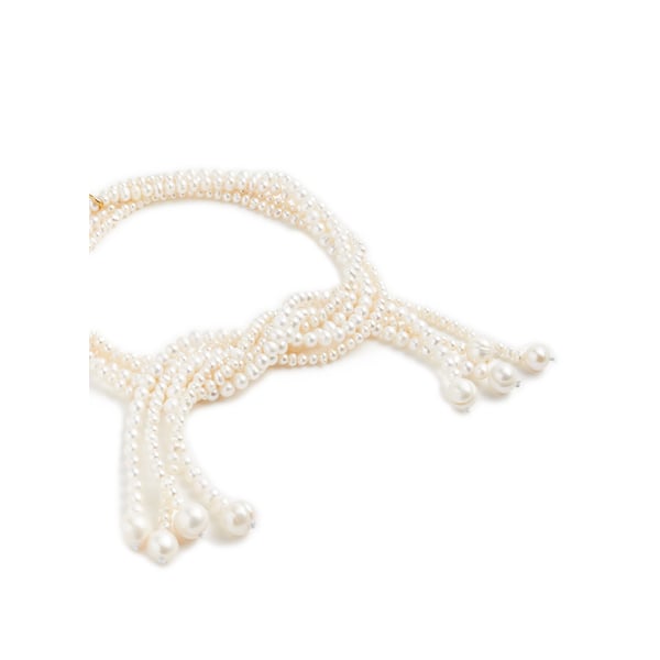 Collier noué en perles