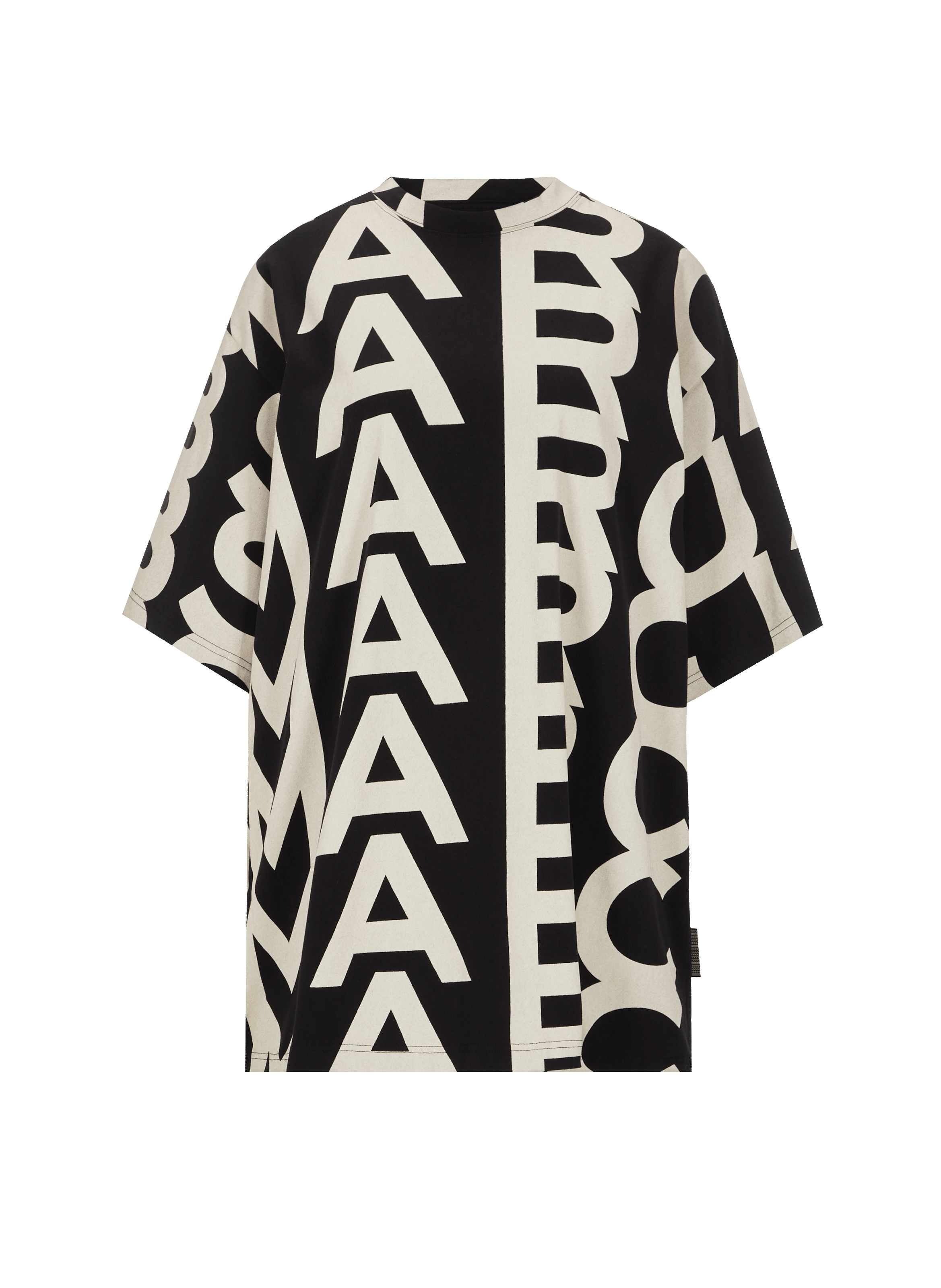 T-shirt oversize monogrammé en coton