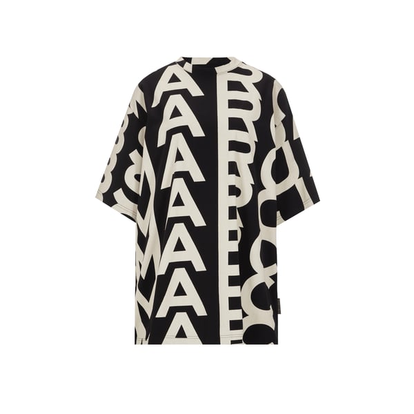 T-shirt oversize monogrammé en coton