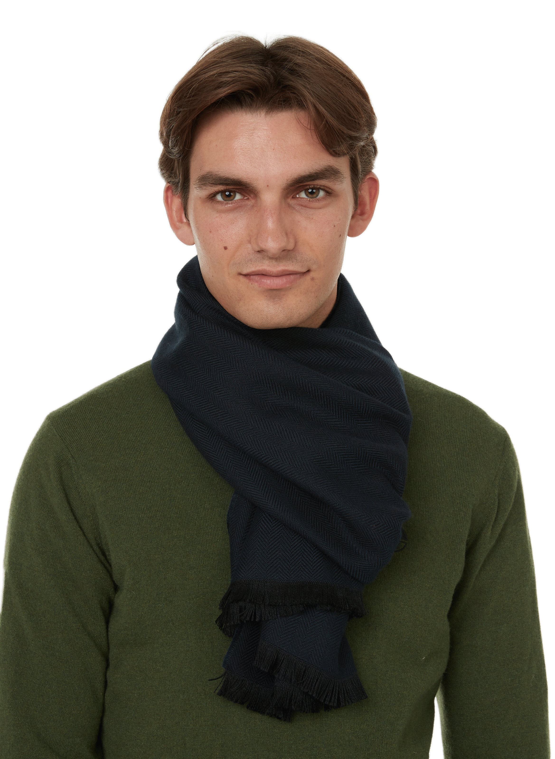 Chevron scarf SAISON 1865 Blue