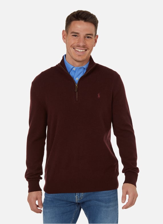 Ralph lauren zip neck jumper shop