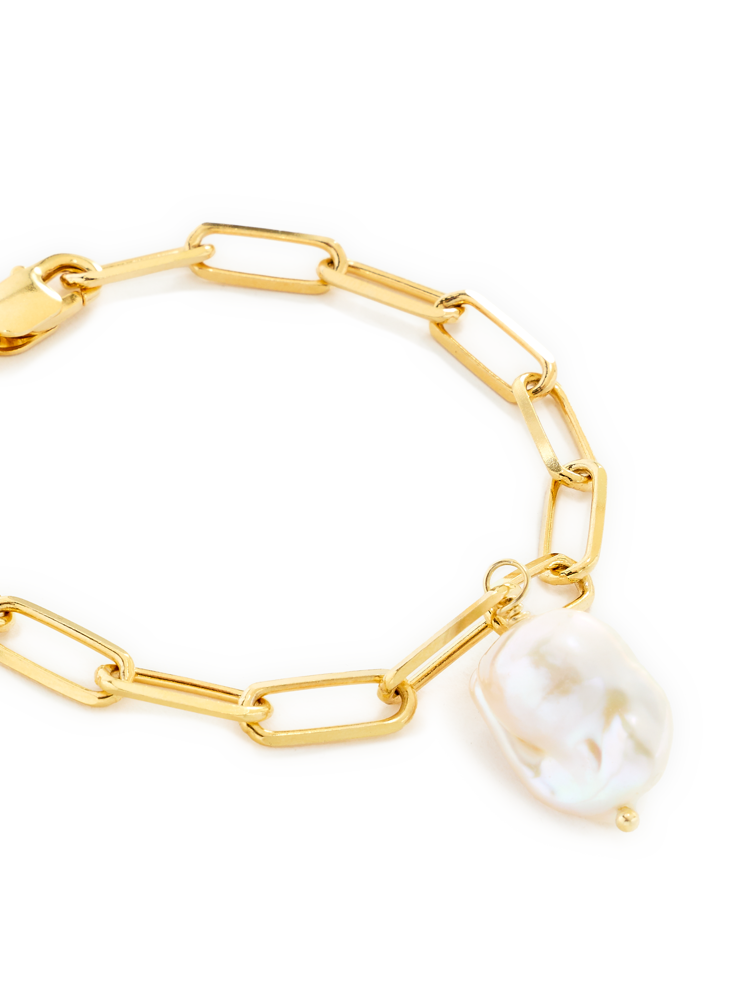 Bracelet Yasemi Baroque Pearl HERMINA ATHENS Doré