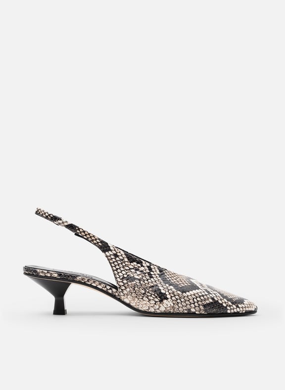 Sling back elki en python Multicolore by PARALLELE PARALLELE Sling back elki en python Multicolore