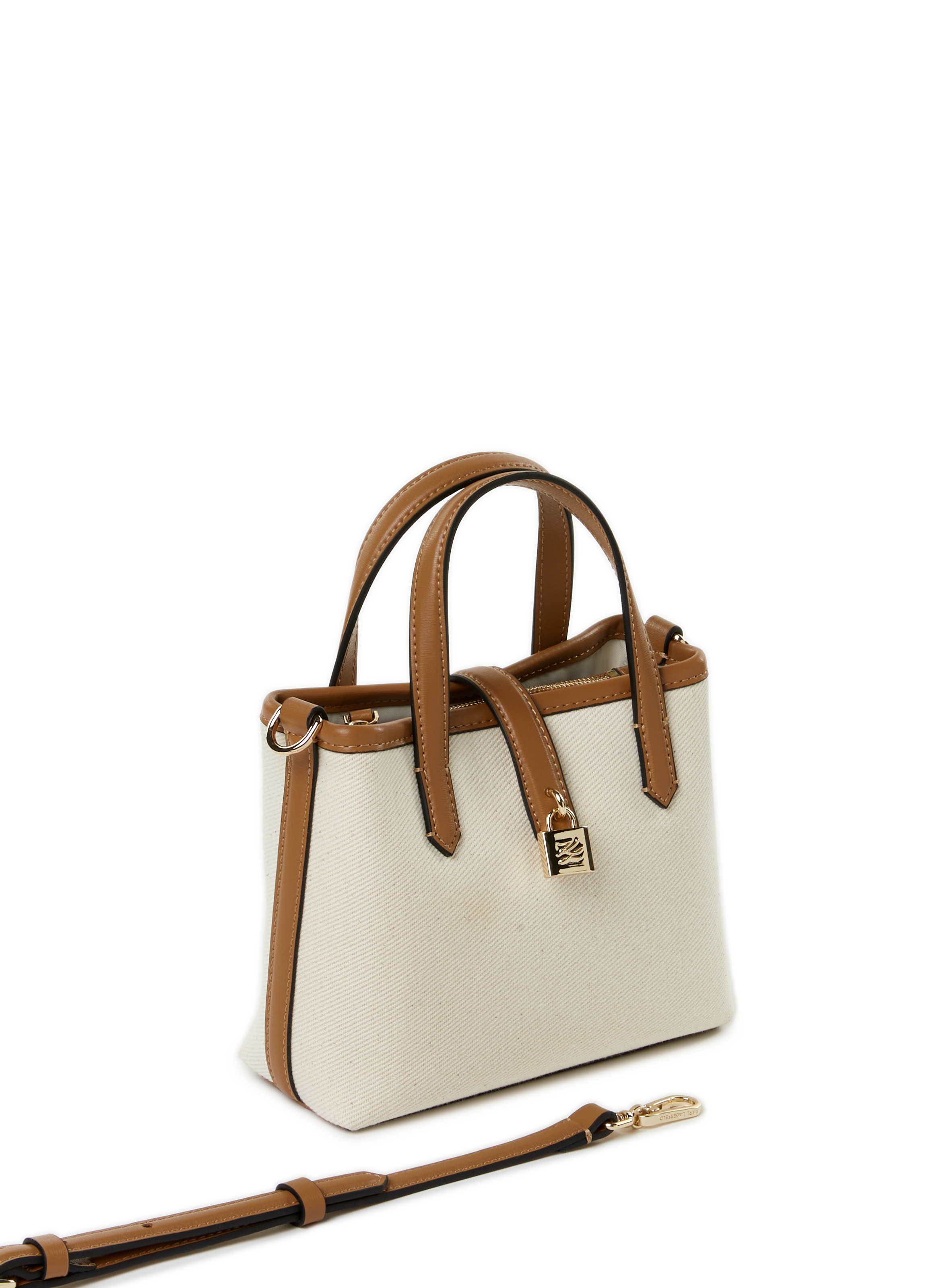 Mini cabas Autograph Padlock KARL LAGERFELD Multicolore