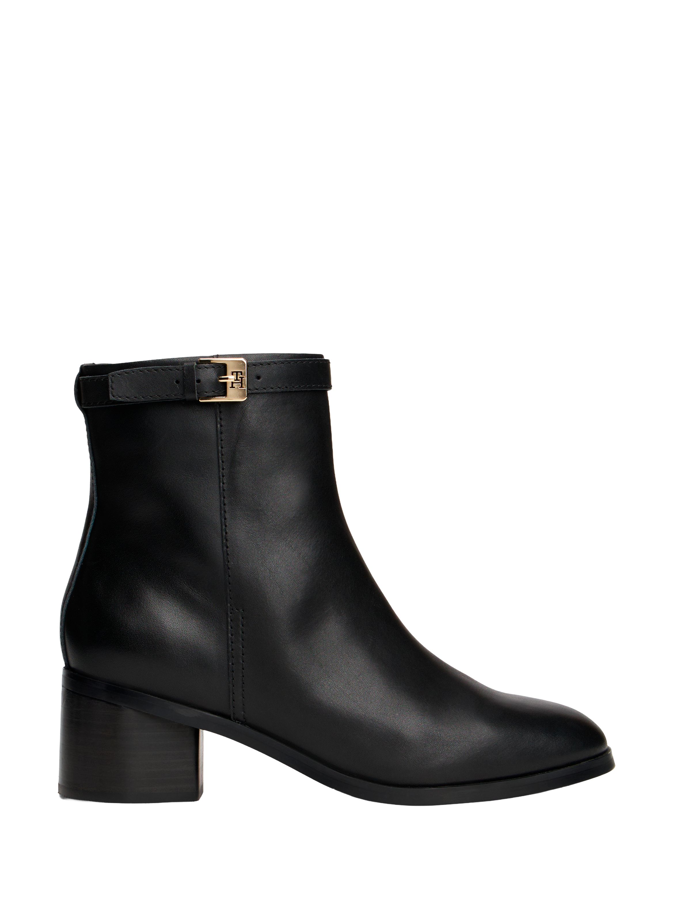 TOMMY HILFIGER Ankle boots with silver tips Black