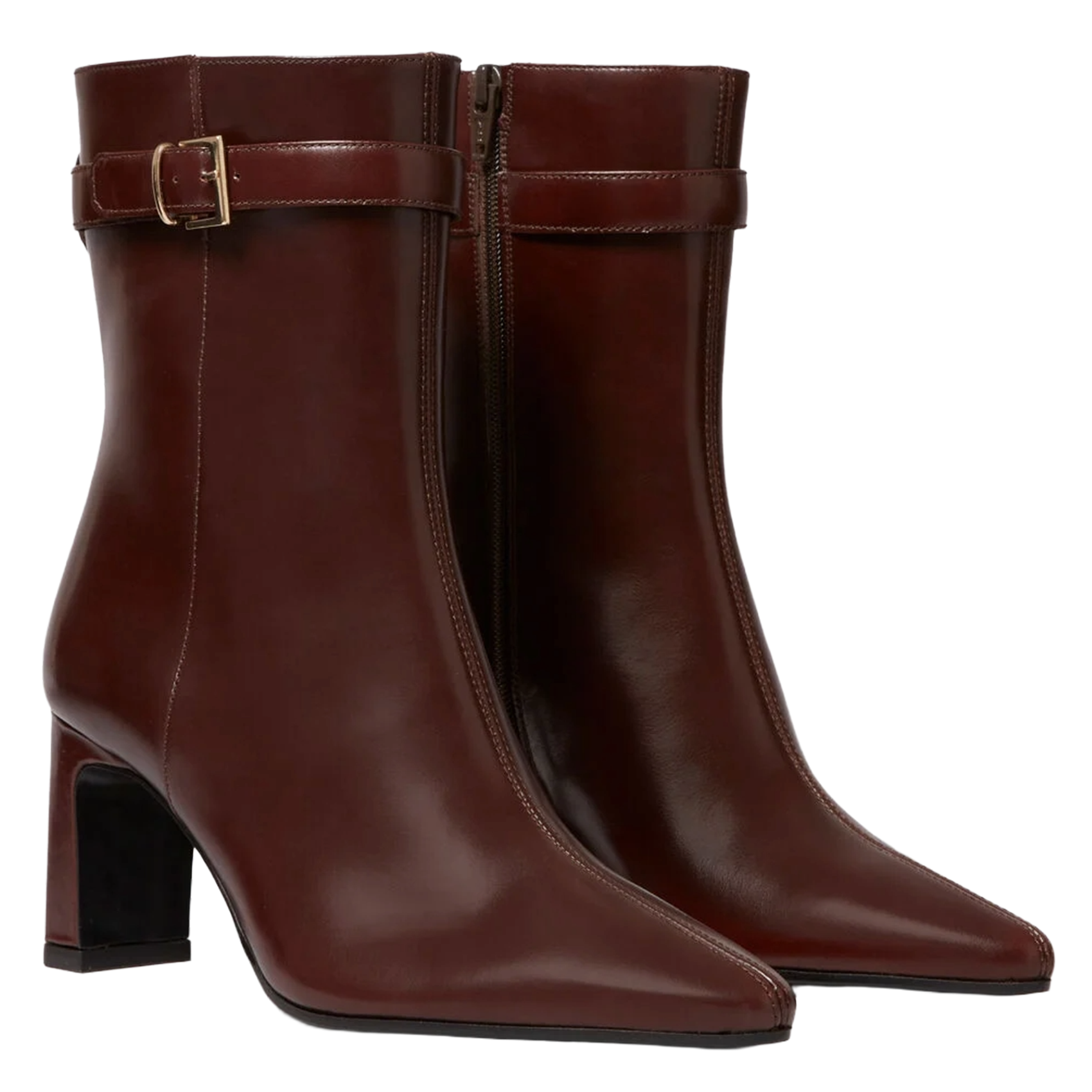 Bottines en cuir anderson CLAUDIE PIERLOT Marron
