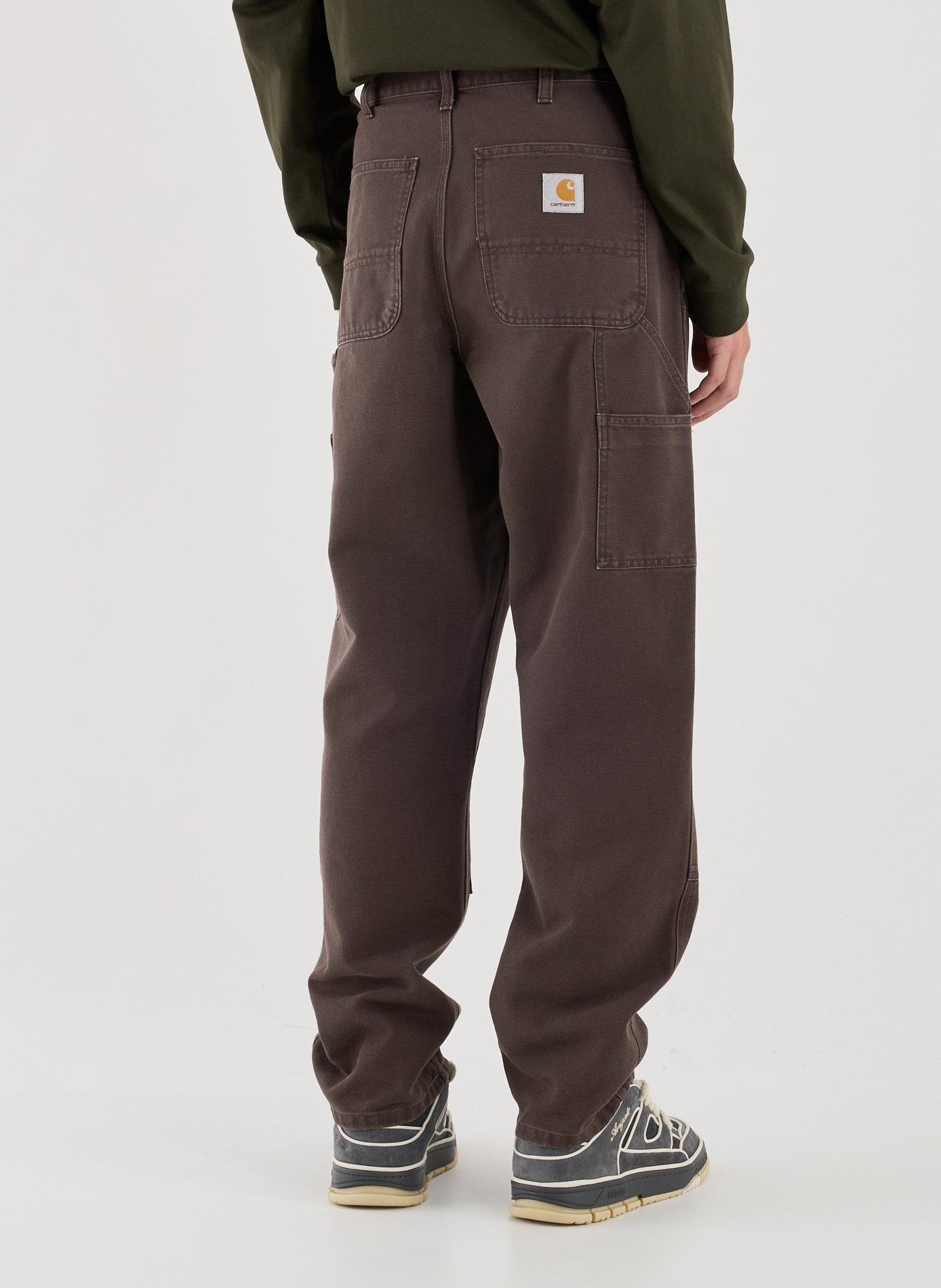 Straight cotton trousers CARHARTT WIP Brown