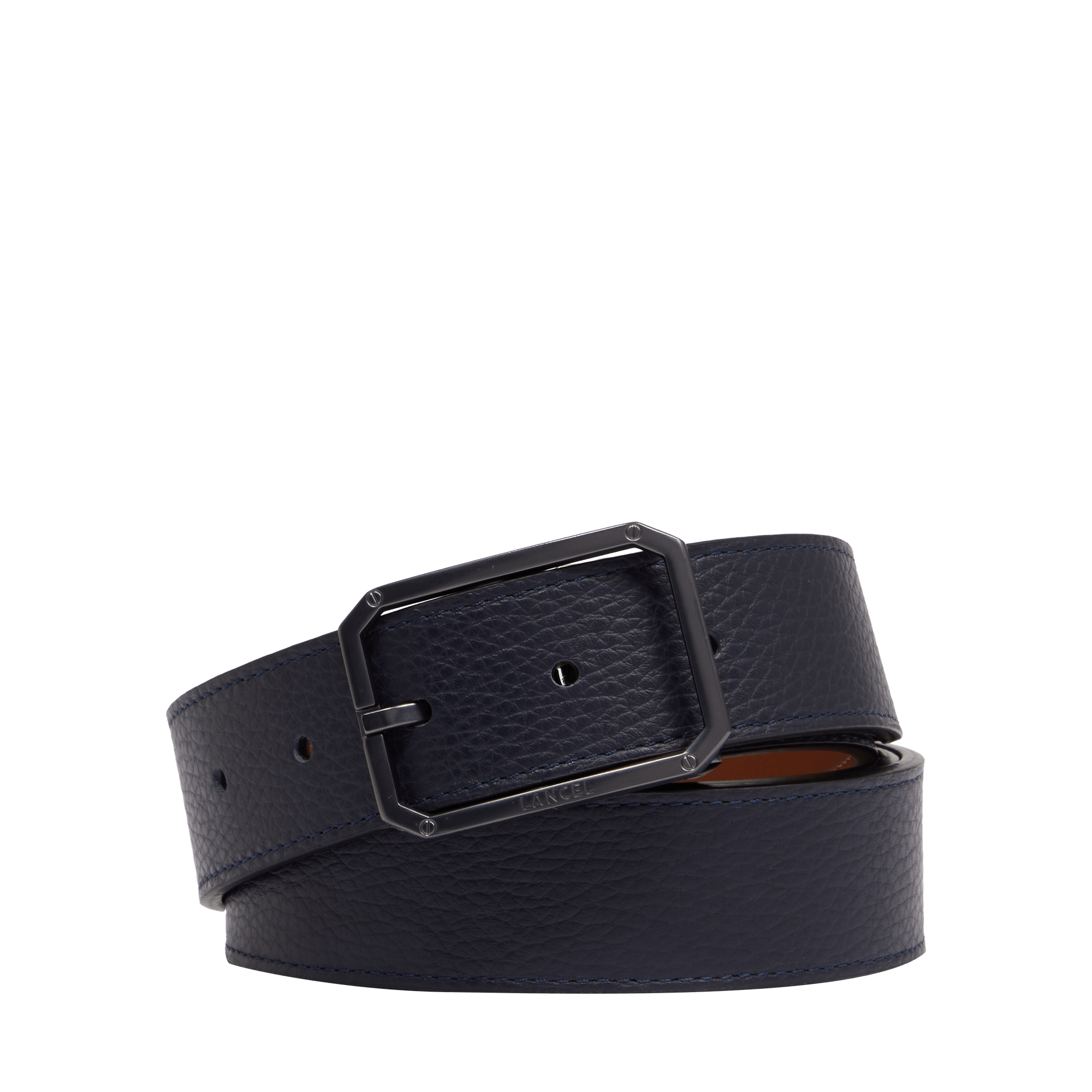 Ceinture 30mm réversible gabriel en cuir LANCEL Bleu