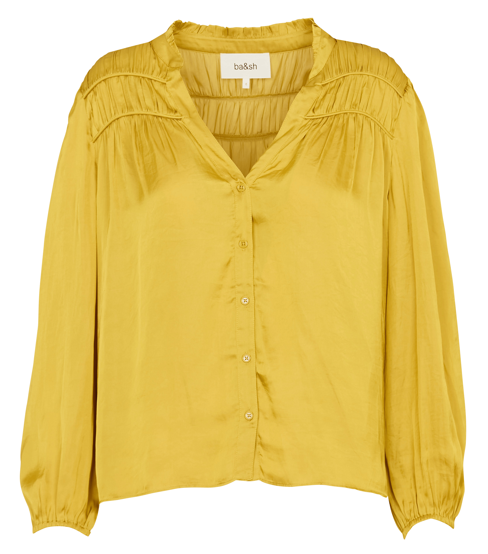 Chemise col v cessia BA&SH Jaune