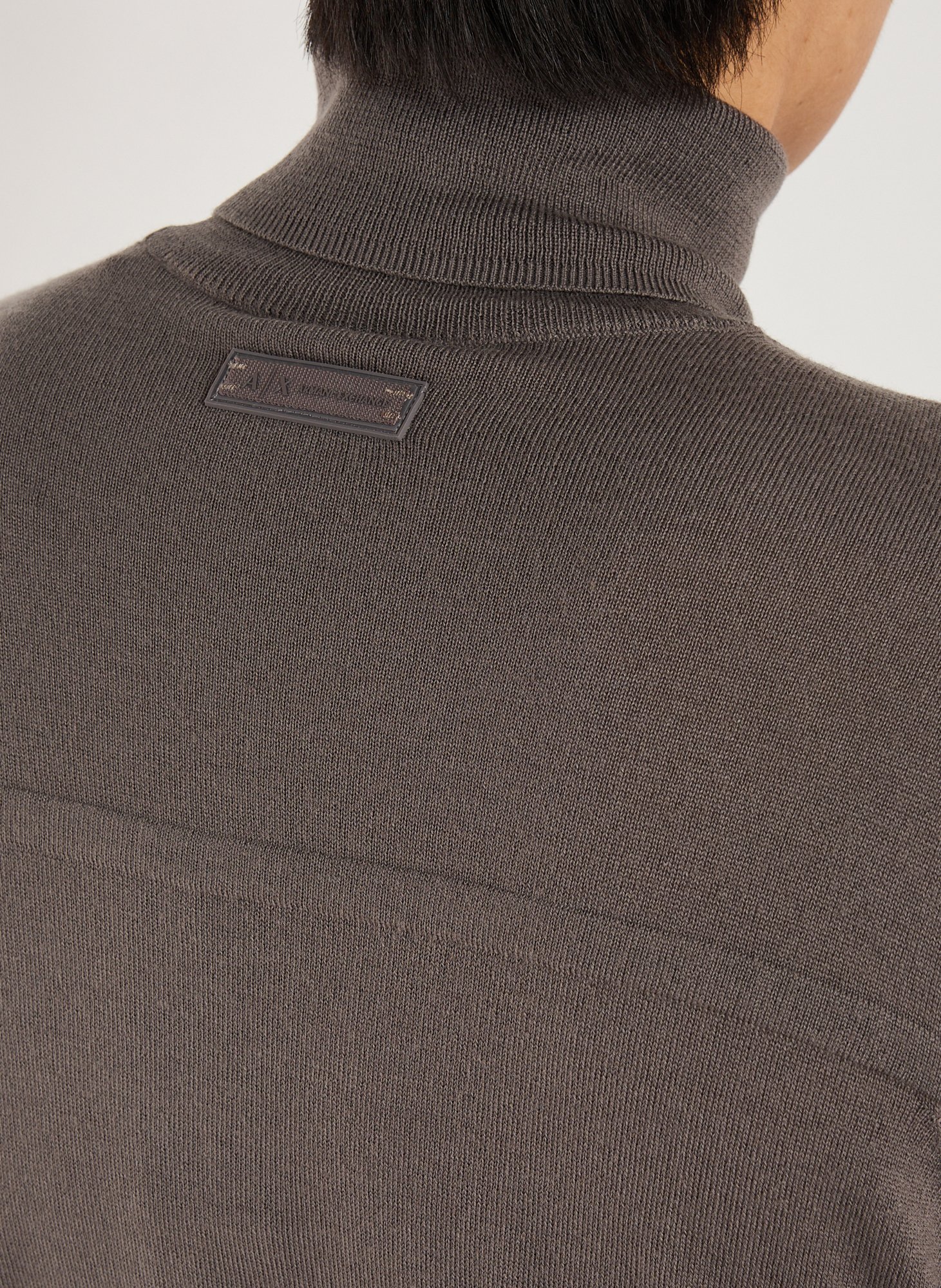 Wool blend turtleneck jumper ARMANI EXCHANGE Brown
