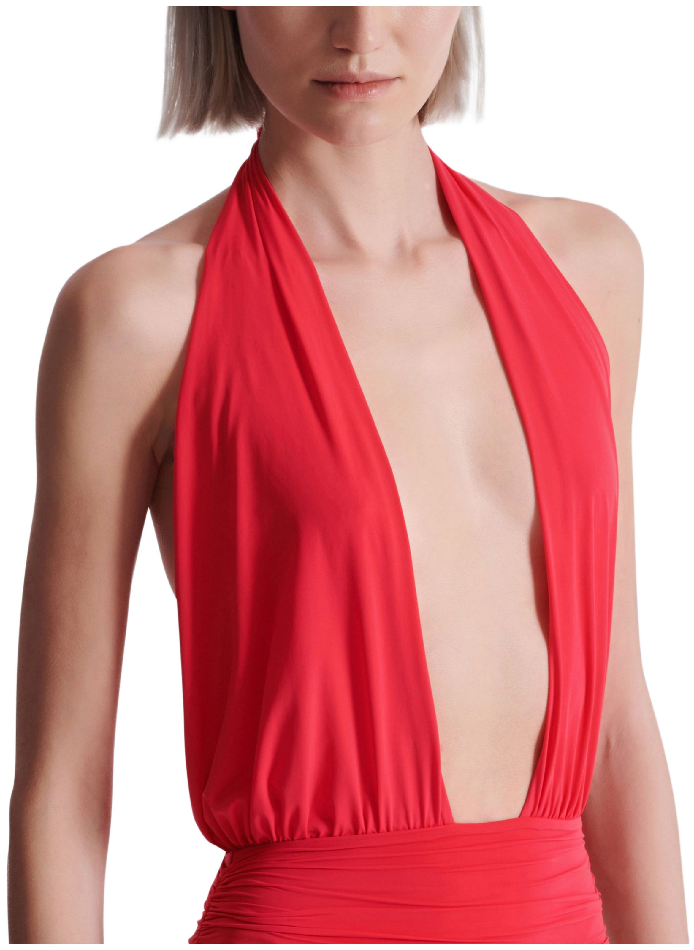 Maillot de bain 1 pièce BALMAIN Rouge