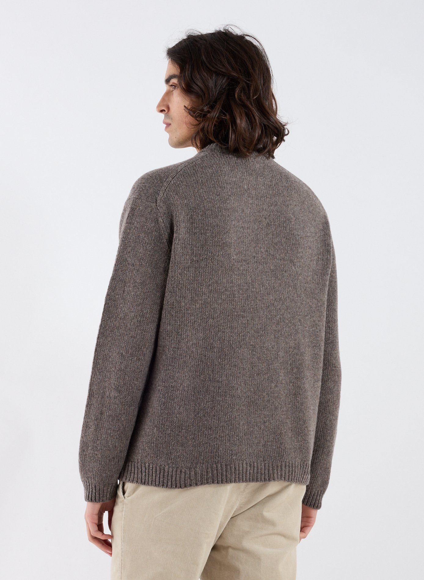 Fox Head blended wool sweater MAISON KITSUNÉ Grey