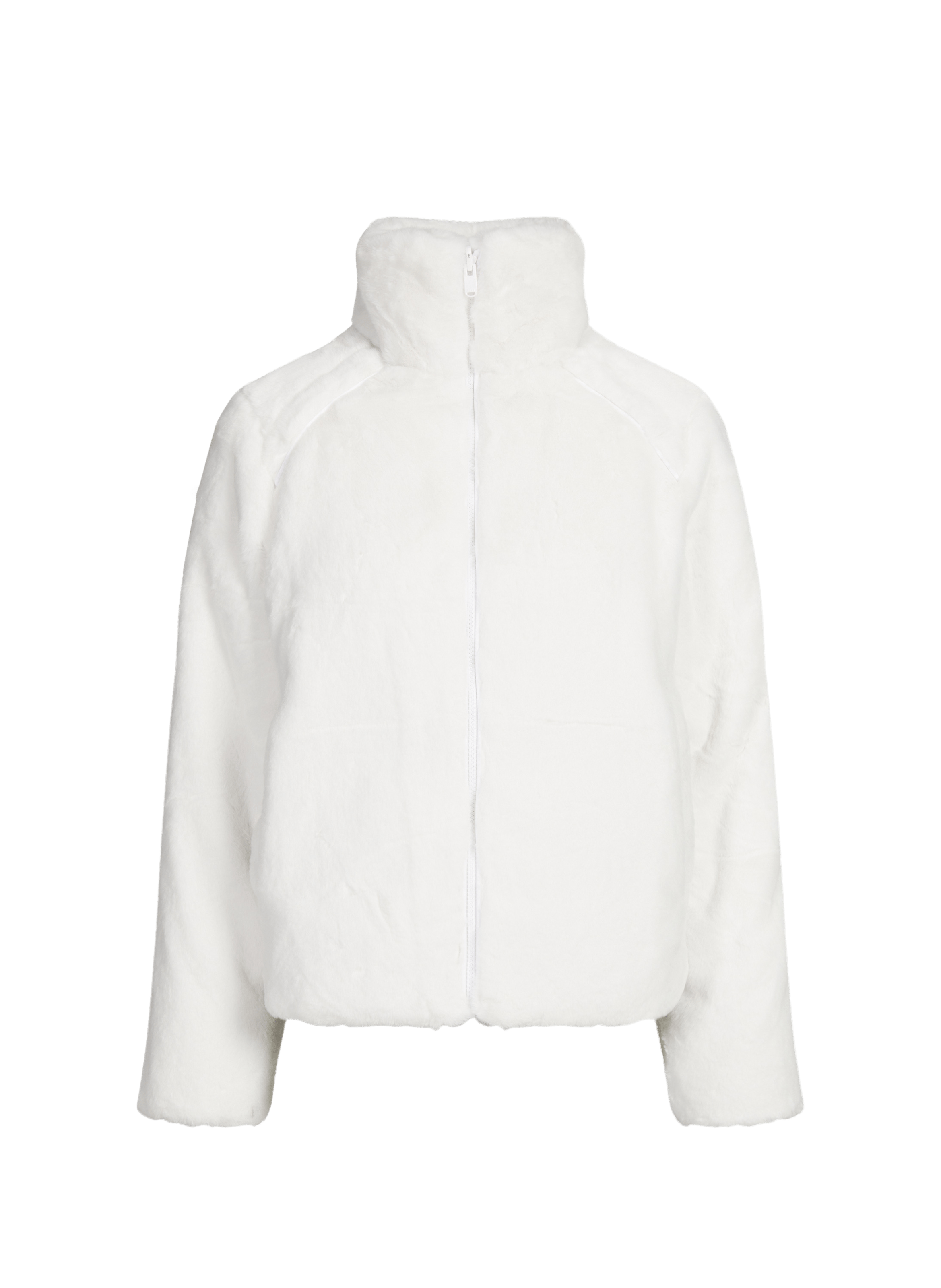 Short Olga faux fur puffer jacket JOTT White