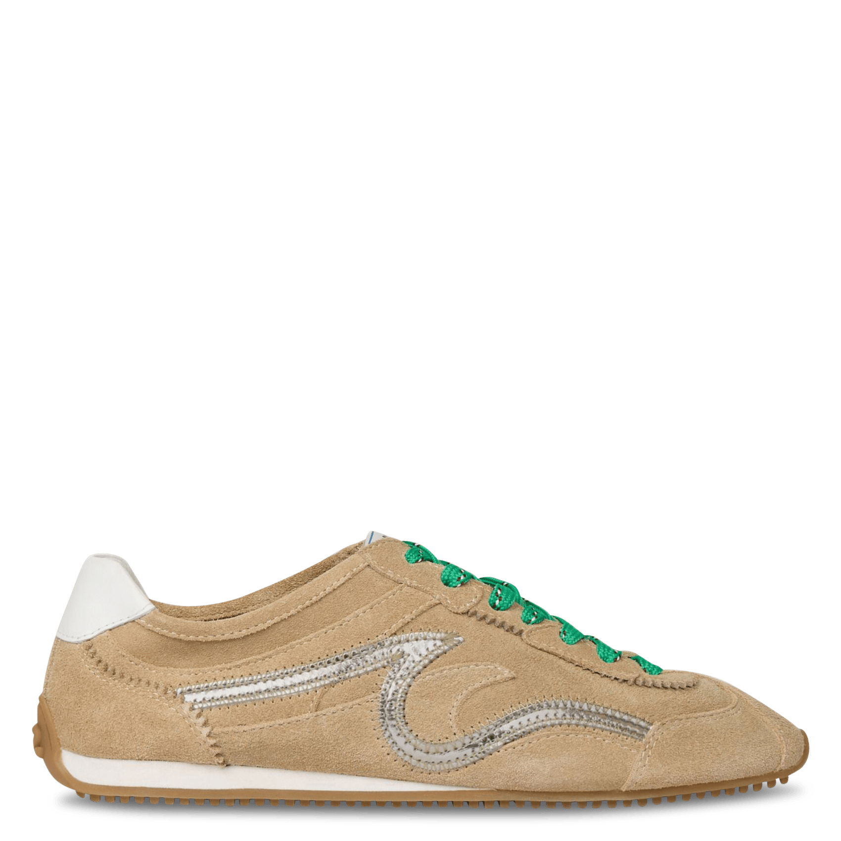 Baskets basses en cuir SANDRO Beige