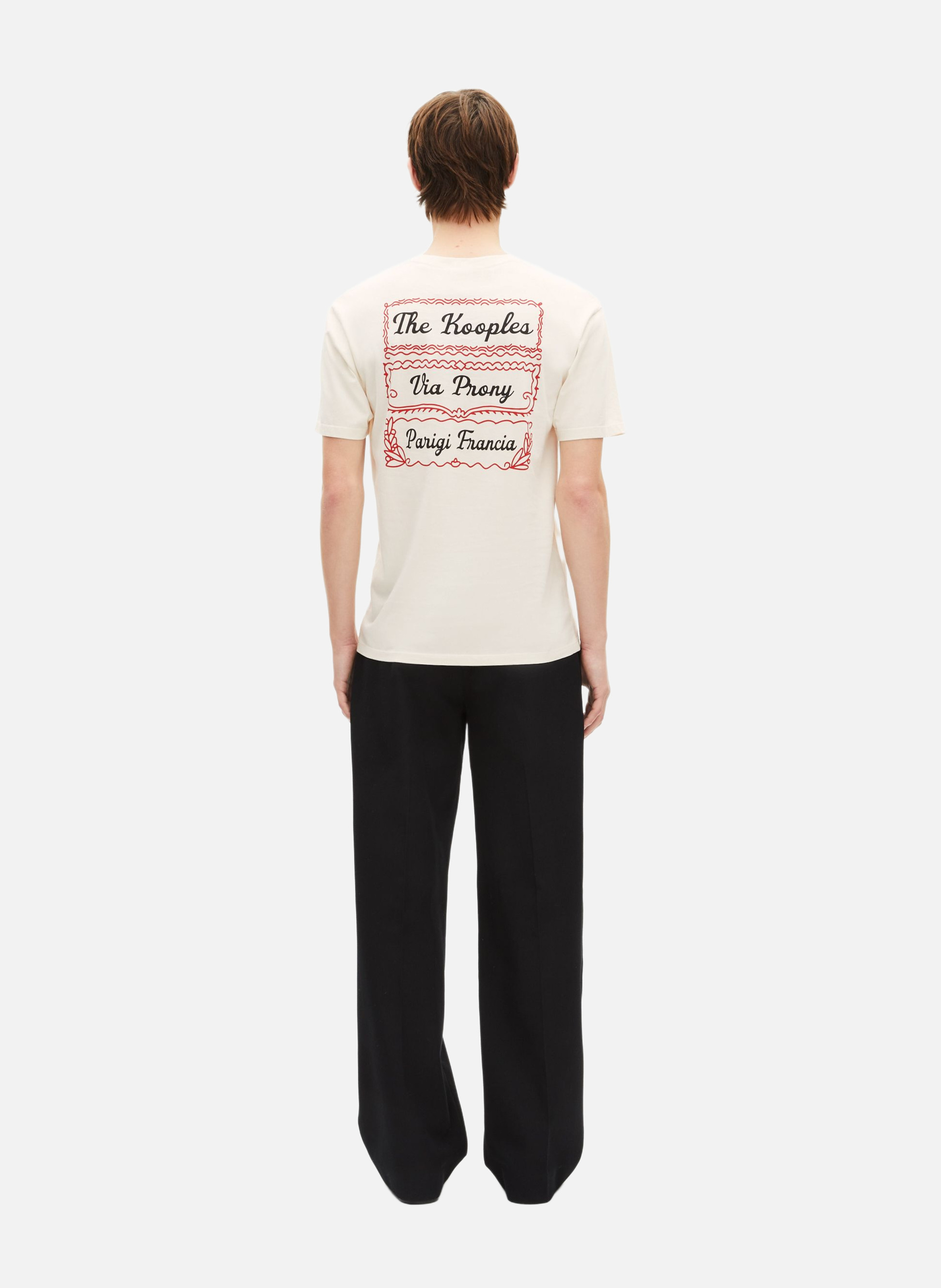 T-shirt avec sérigraphie via prony THE KOOPLES Beige
