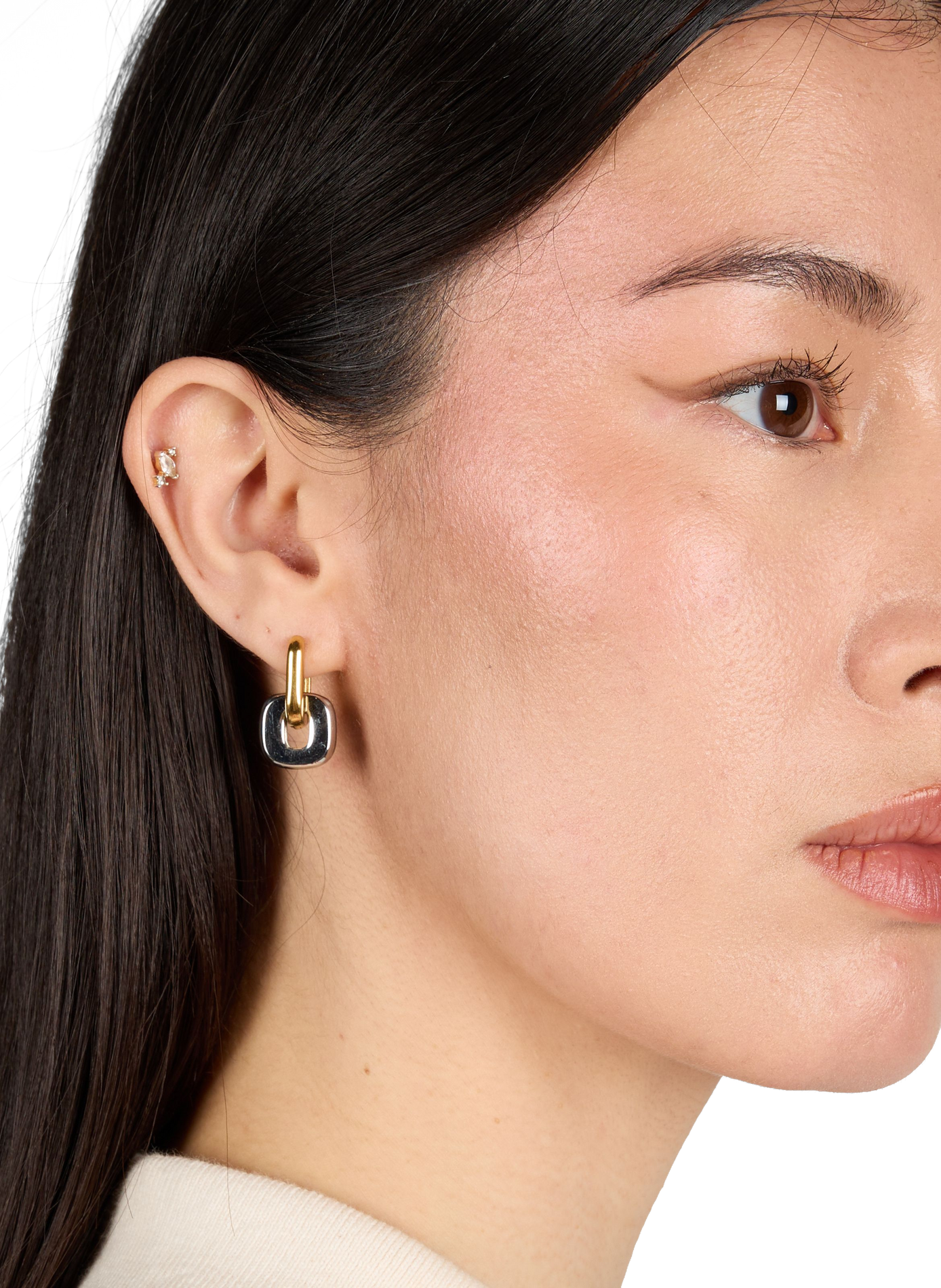 Square pendant earrings AU PRINTEMPS PARIS Silver