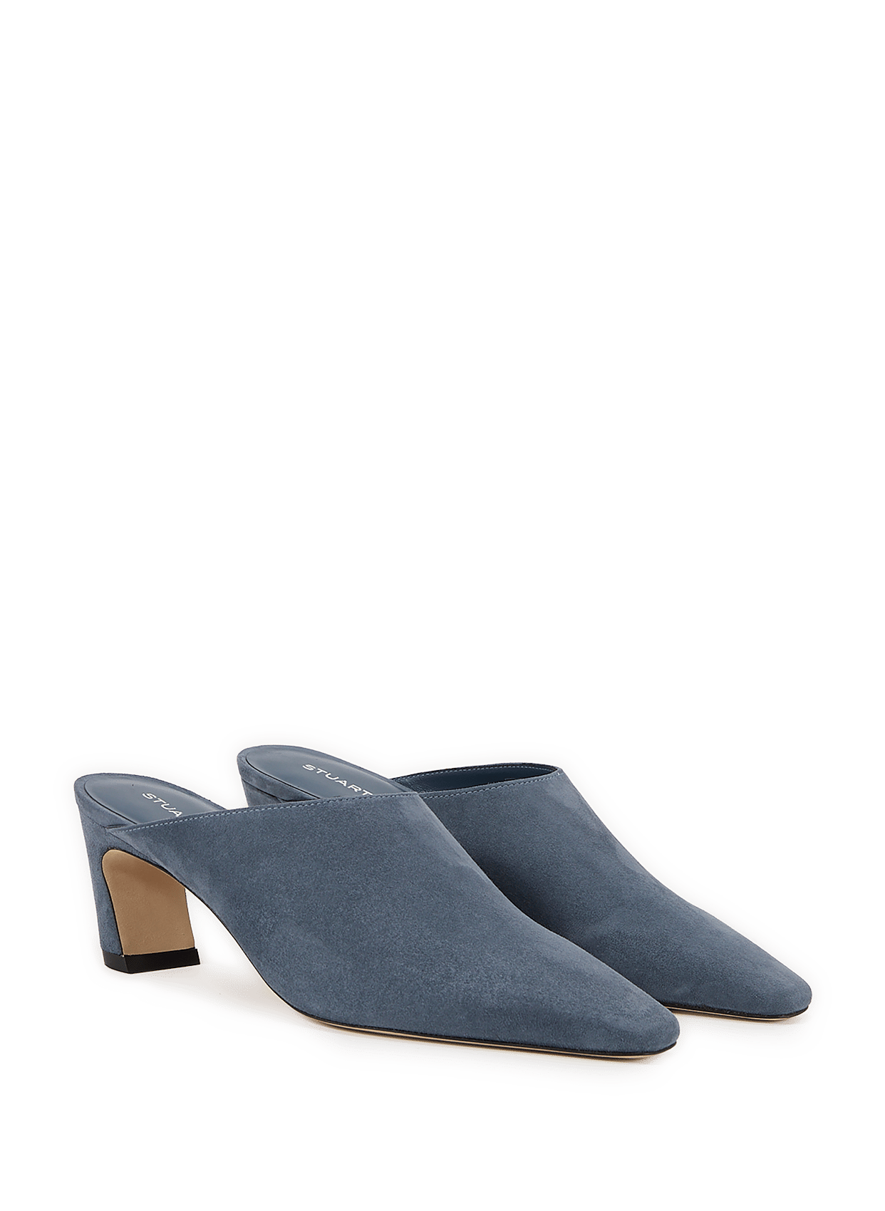 Mulle Stassi 50 in suede leather STUART WEITZMAN Blue