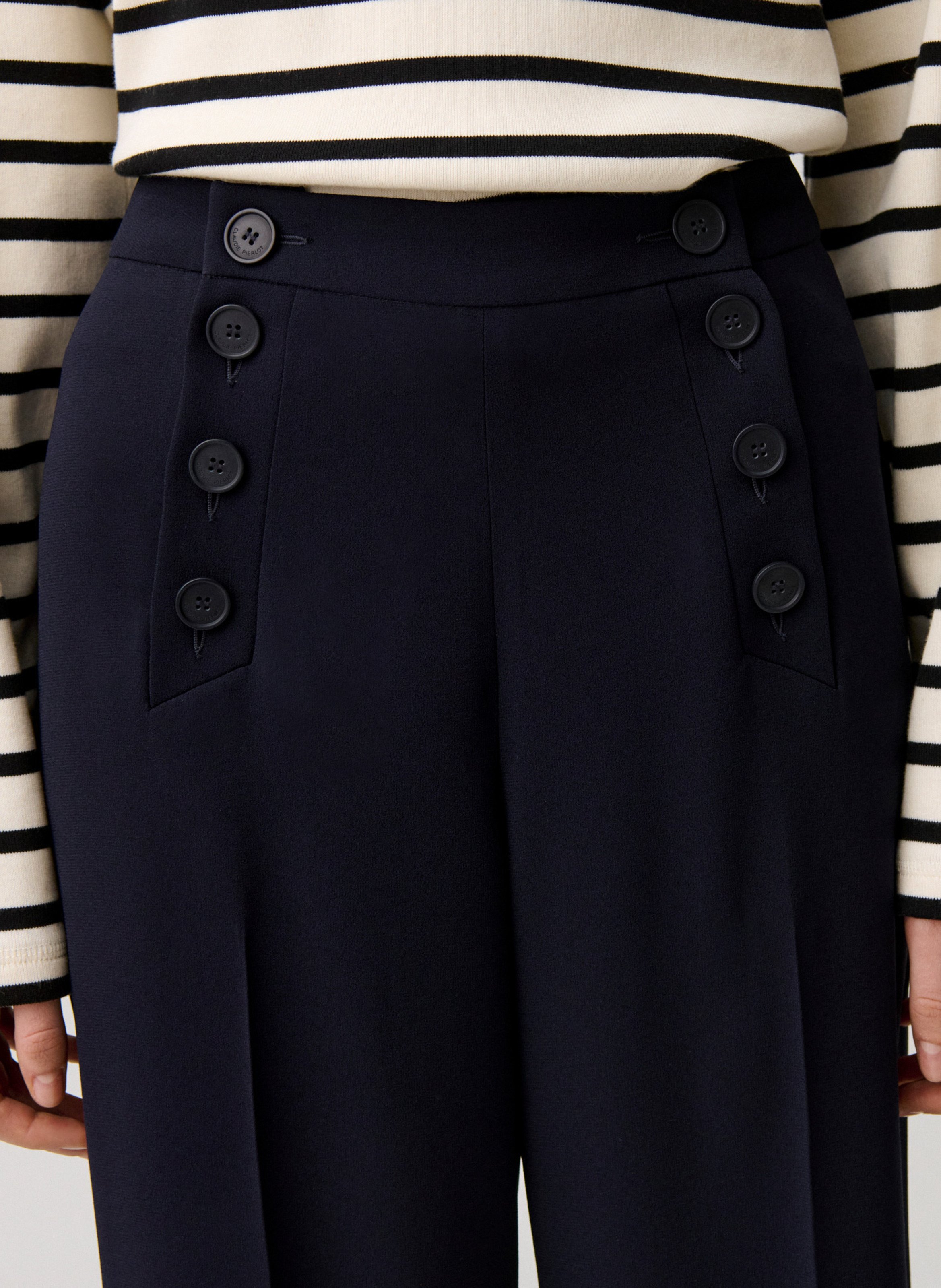 Pantalon droit CLAUDIE PIERLOT Bleu