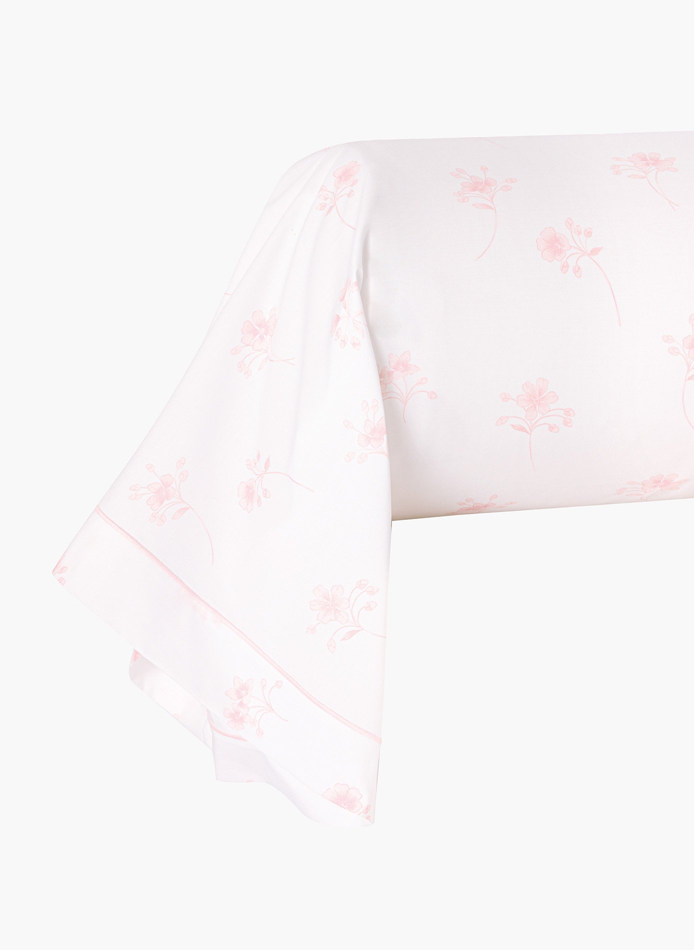 Taie de traversin flanerie ANNE DE SOLENE Blanc