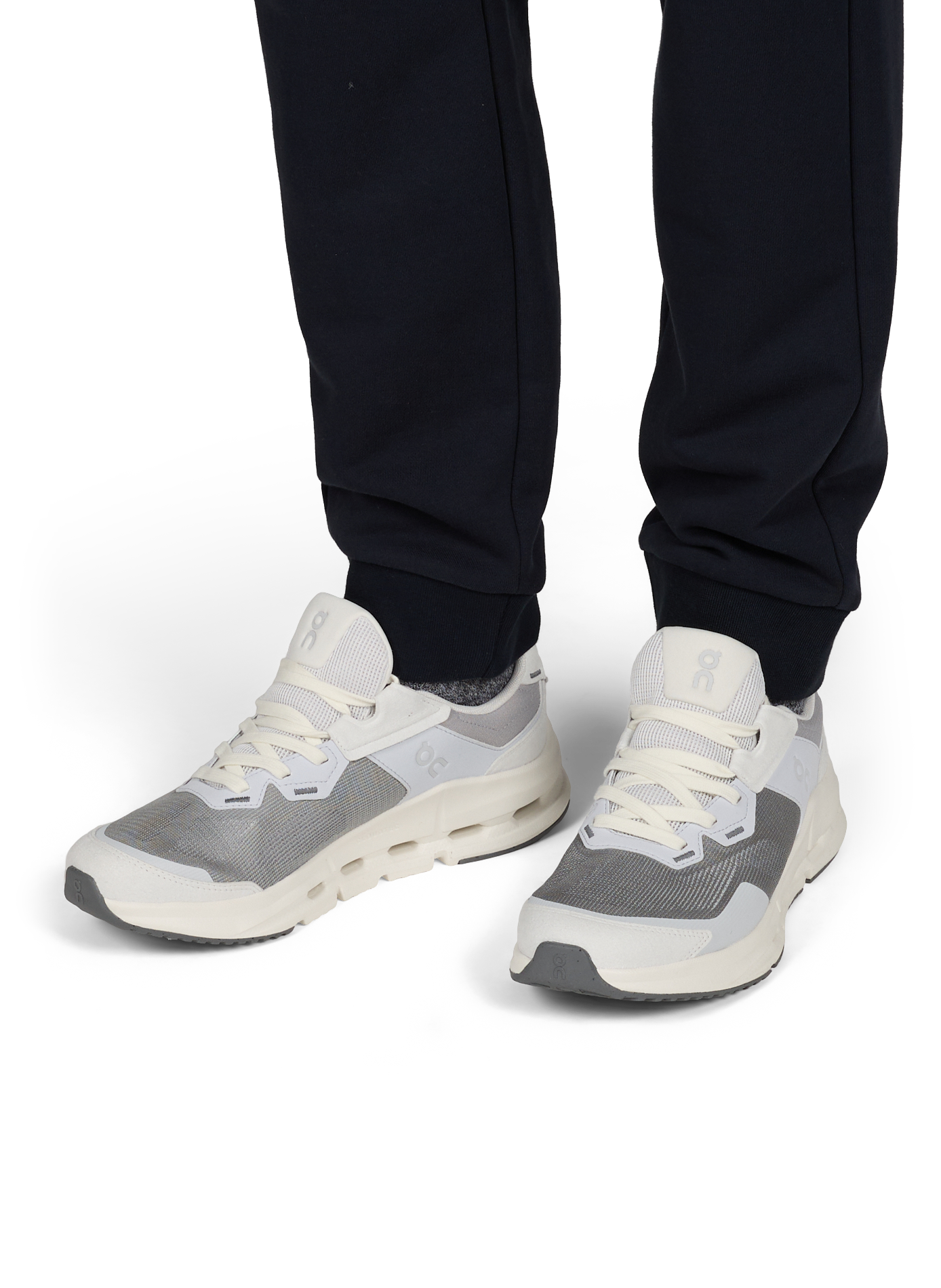 Baskets bi-matière ON RUNNING Gris