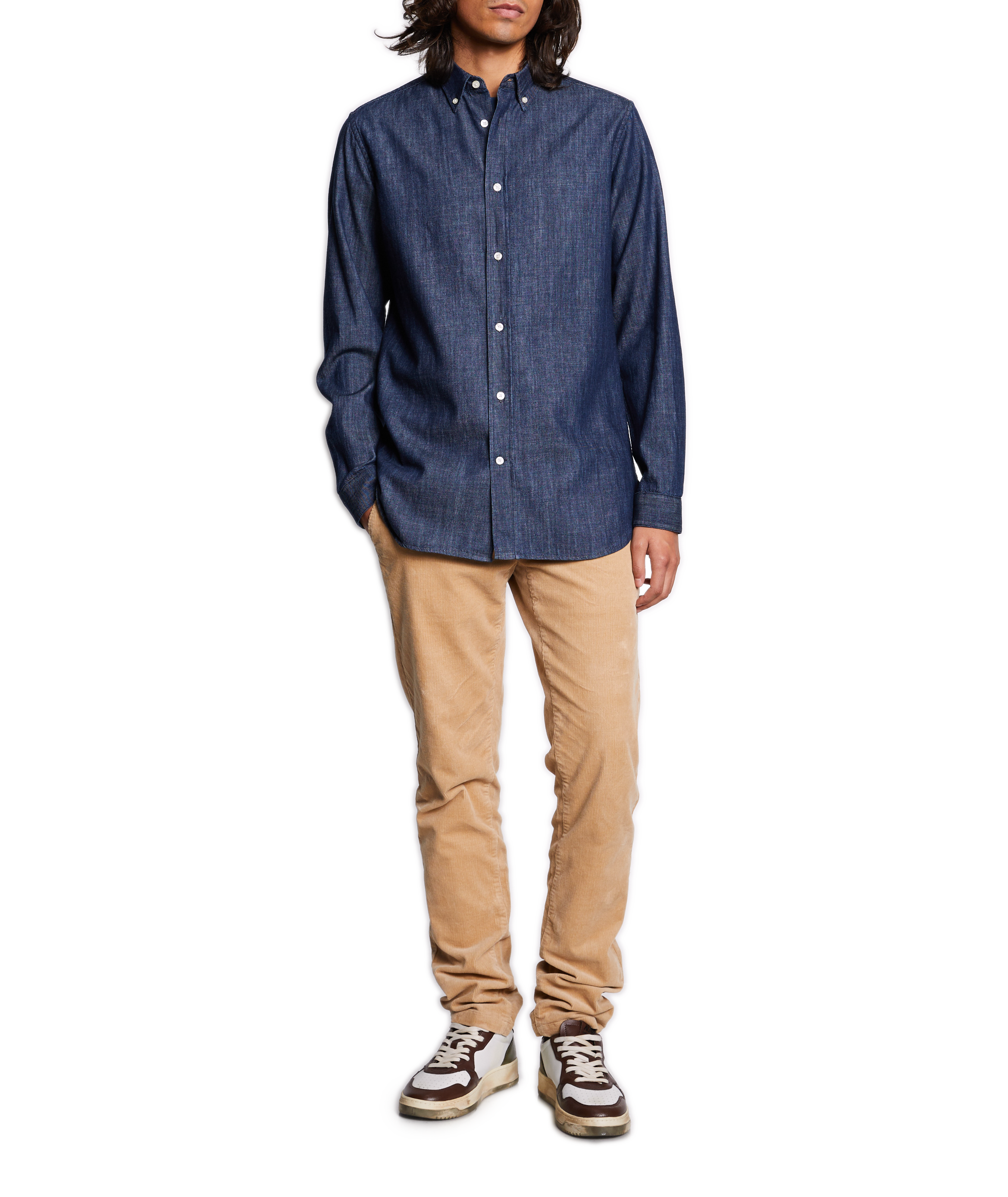 Bleached denim Shirt AU PRINTEMPS PARIS Blue