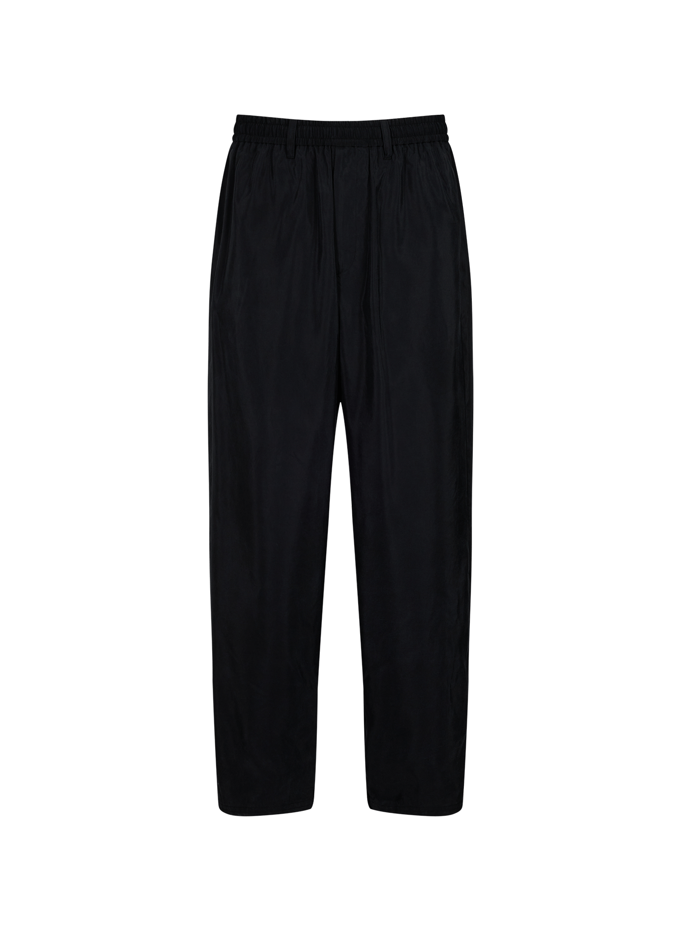 Silk straight trousers SSSTEIN Black
