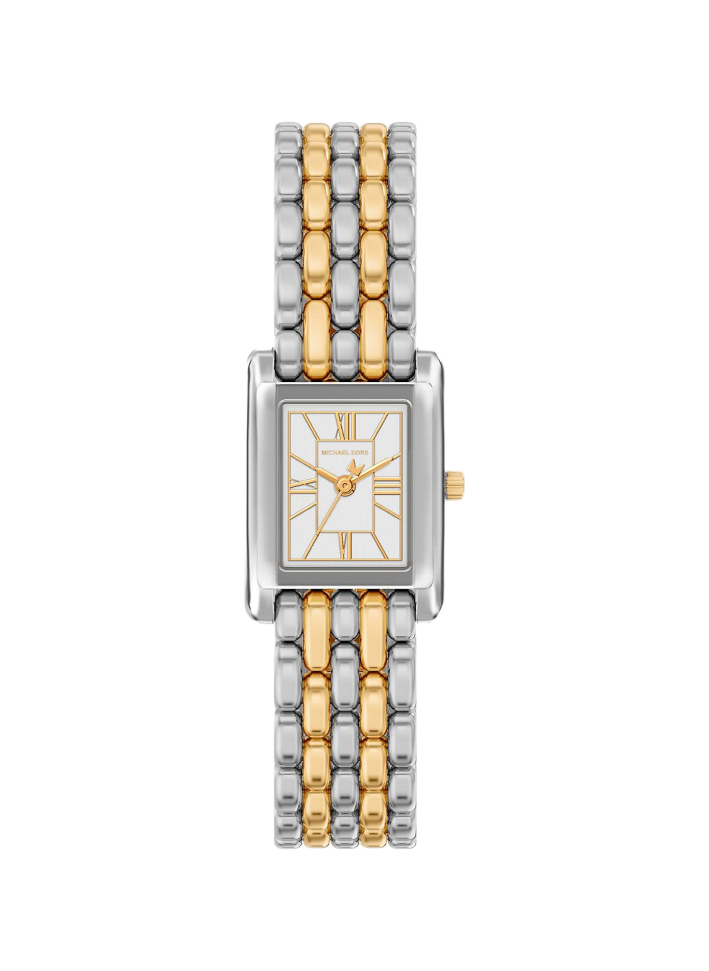 Montre quartz Petite Essex en acier inoxydable MICHAEL KORS MONTRES Blanc