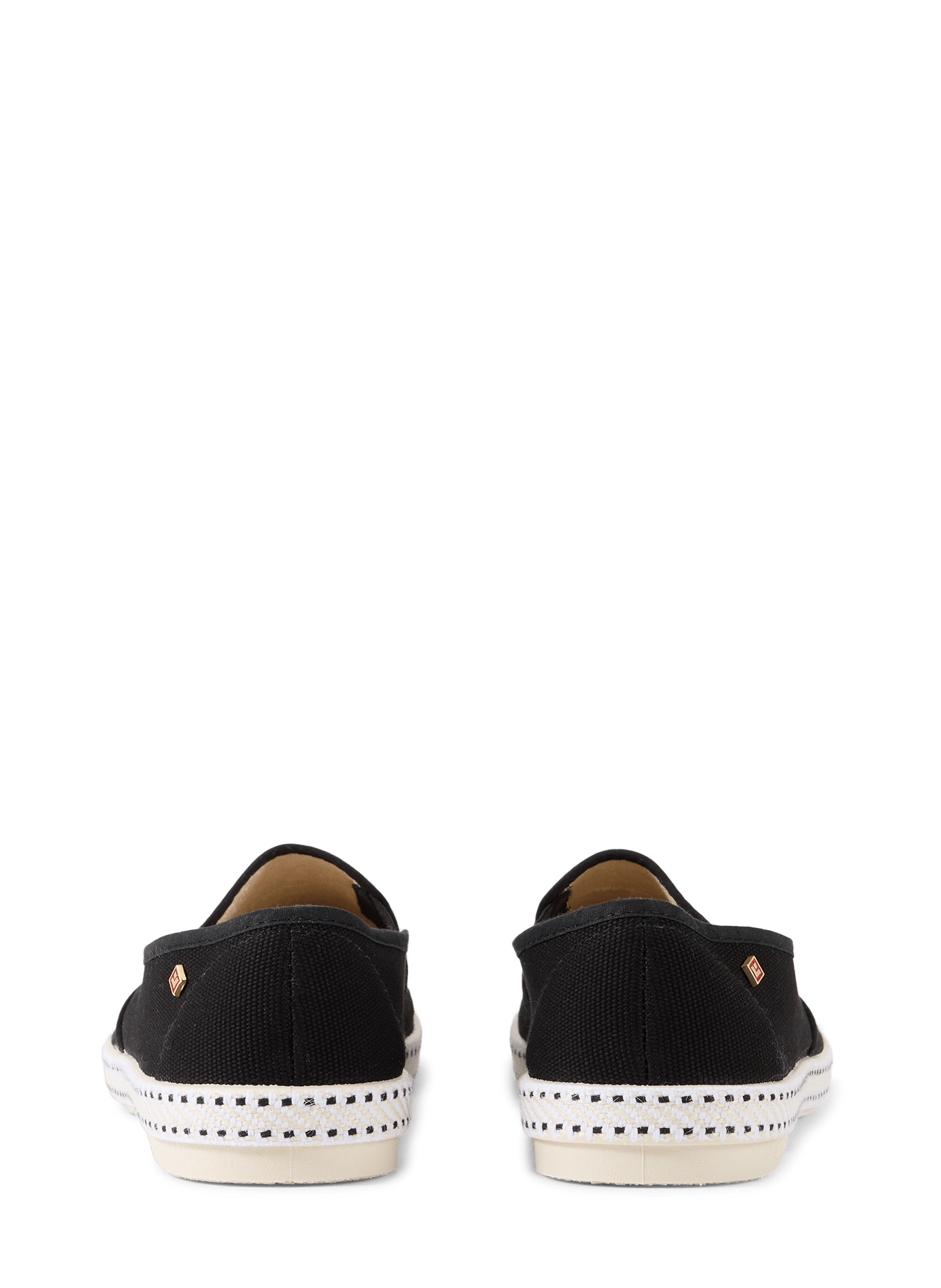 Cotton Canvas Moccasins RIVIERAS Black